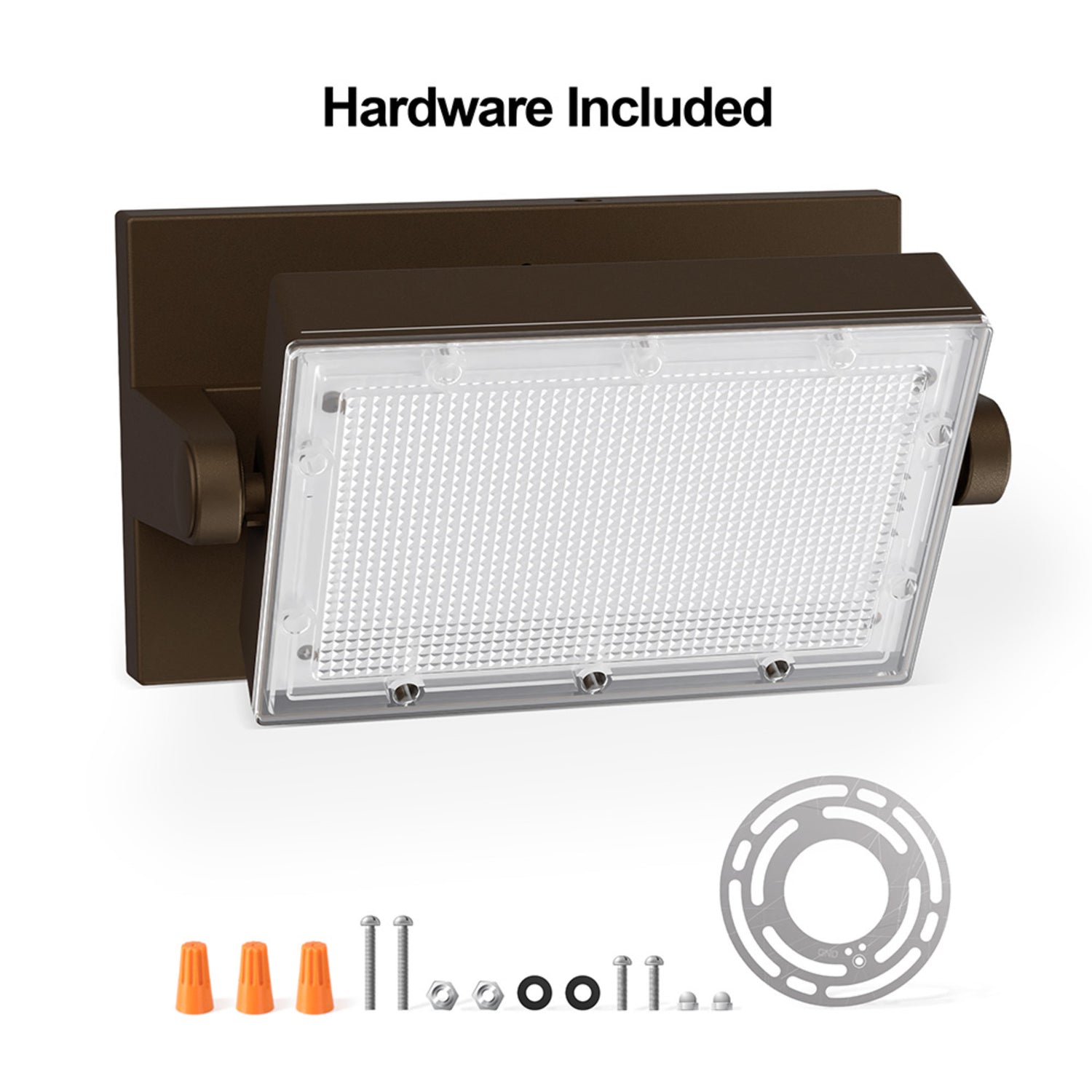 8500 Lumen Adjustable White + Color Changing Swivel Wall Flood Light with Lumen Select and Remote