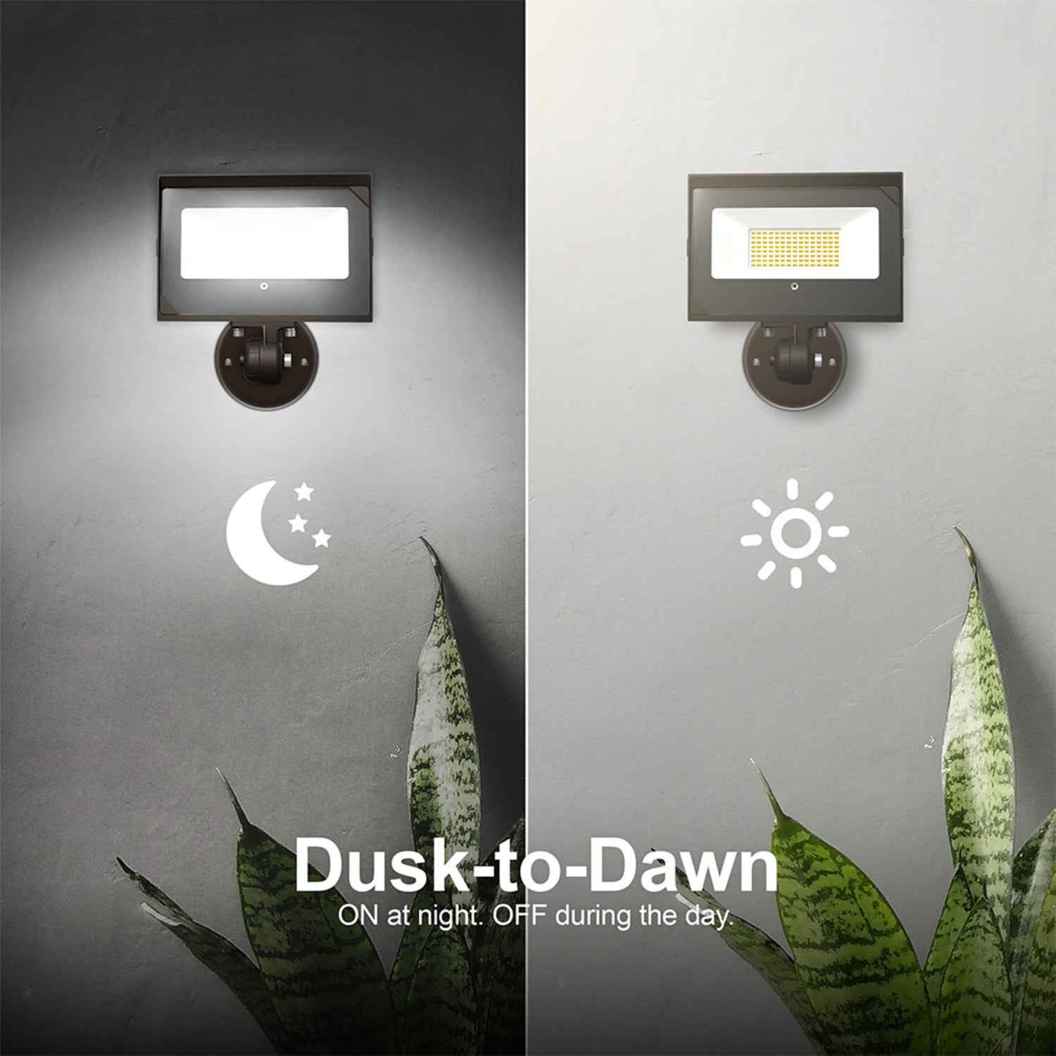 9400 Lumen 4000K Dusk to Dawn LED Flood Light (2-Pack)