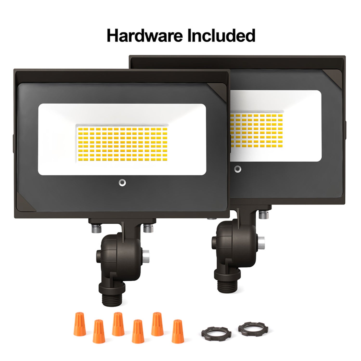 9400 Lumen 4000K Dusk to Dawn LED Flood Light (2-Pack)