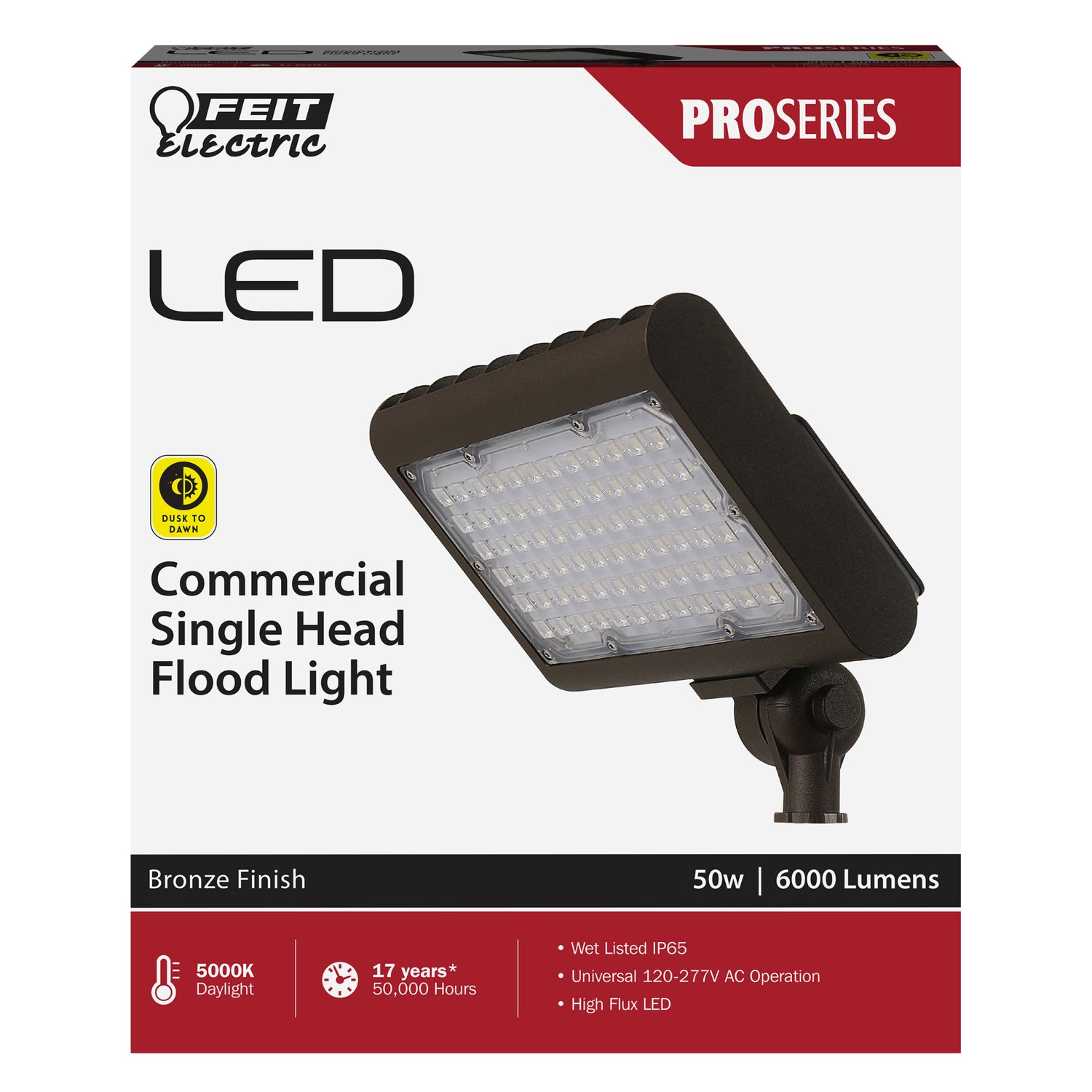 8.5 in. LED Commercial Single Head Flood Light