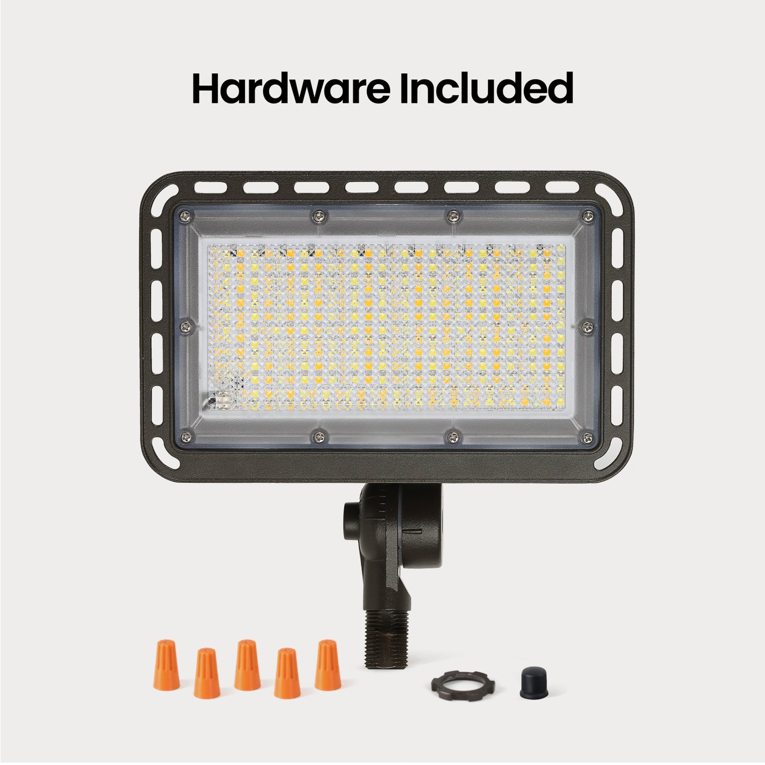8000/6000/4000 Lumens Adjustable White Commercial Flood Light, Bronze