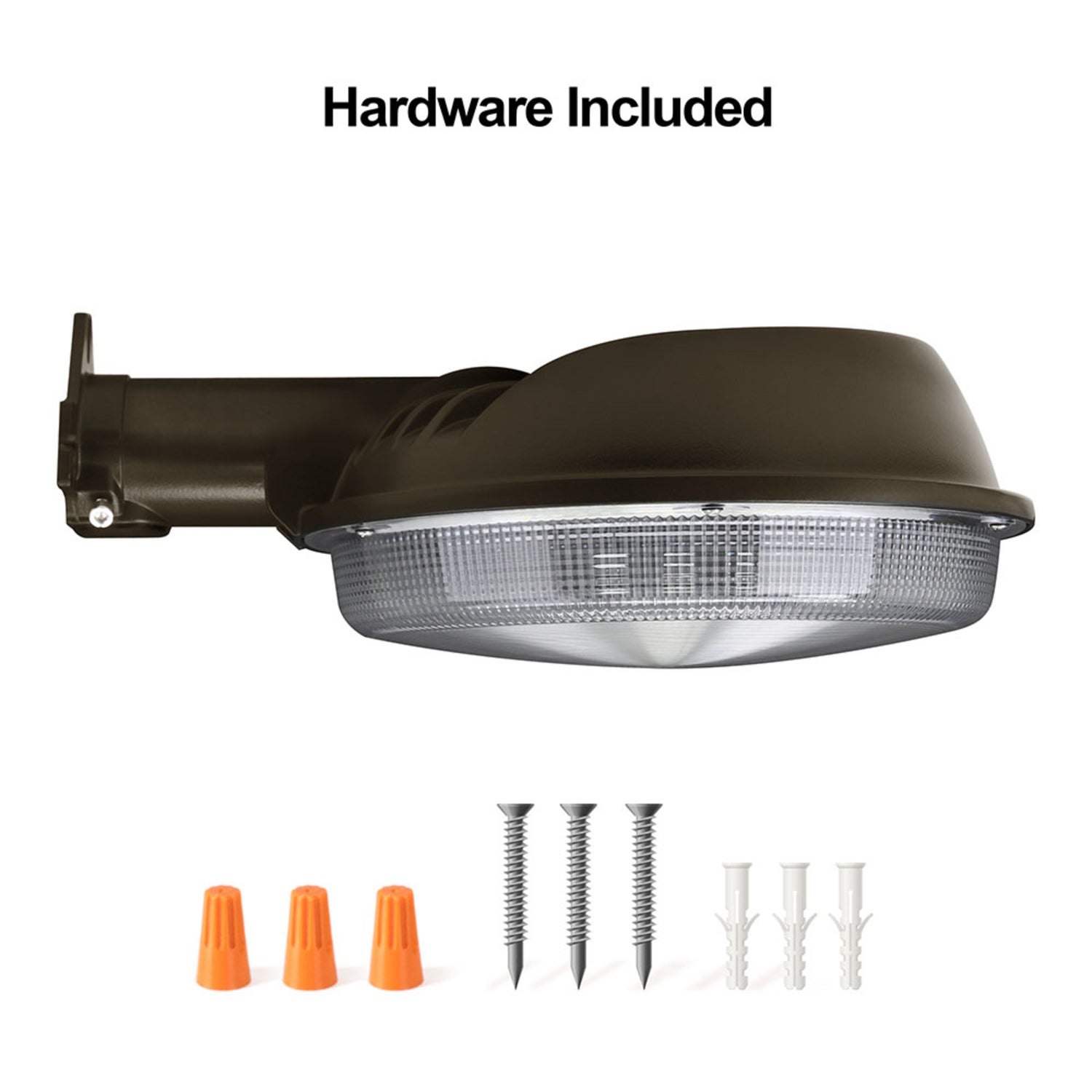 9.5 in. 80W Daylight (5000K) LED Dusk to Dawn Area Light, Bronze