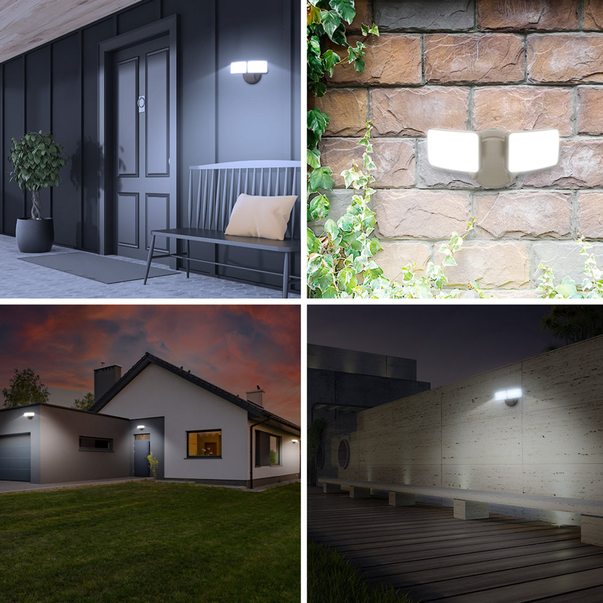 28W Bronze Outdoor Integrated LED Flood Light