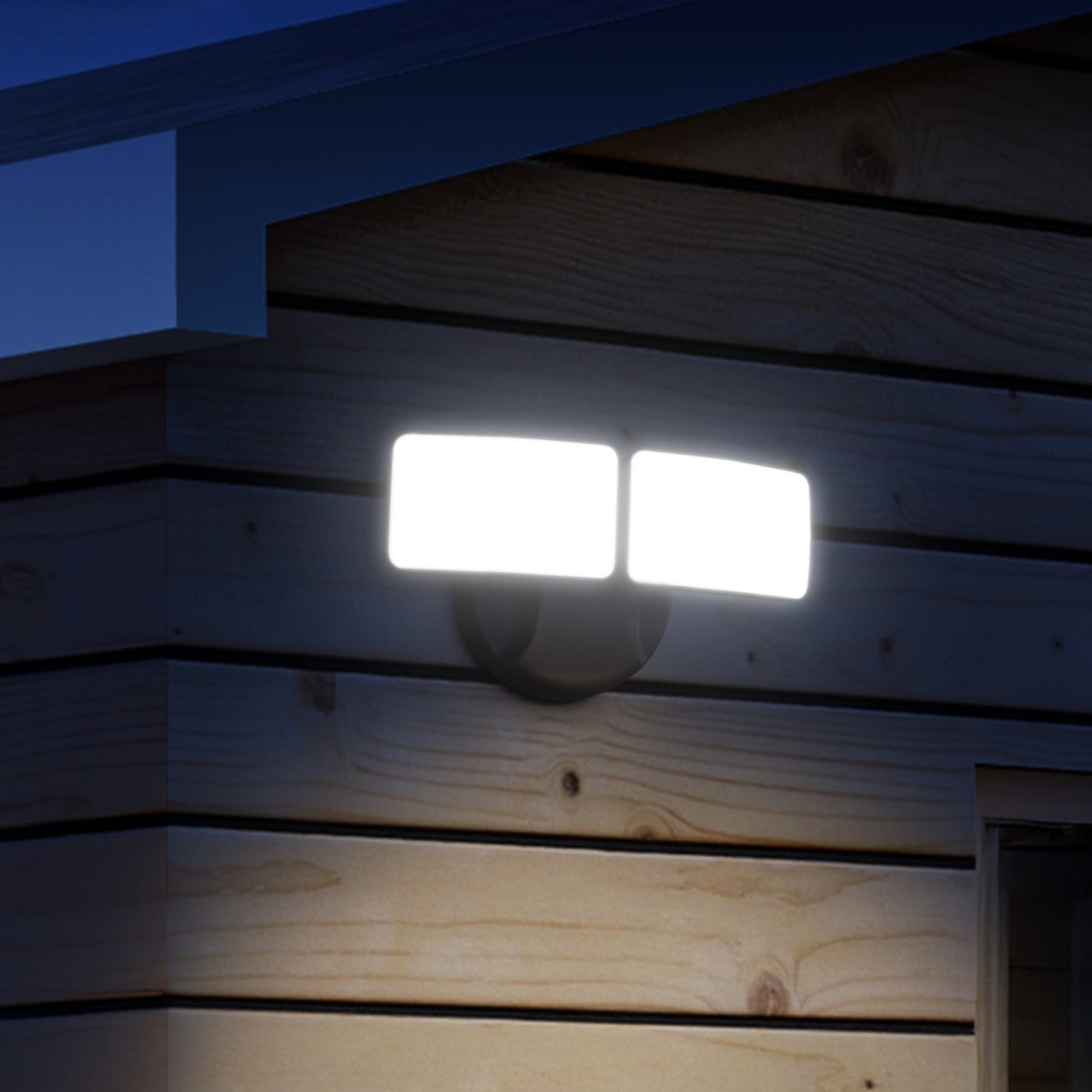 28W Bronze Outdoor Integrated LED Flood Light with Dusk to Dawn