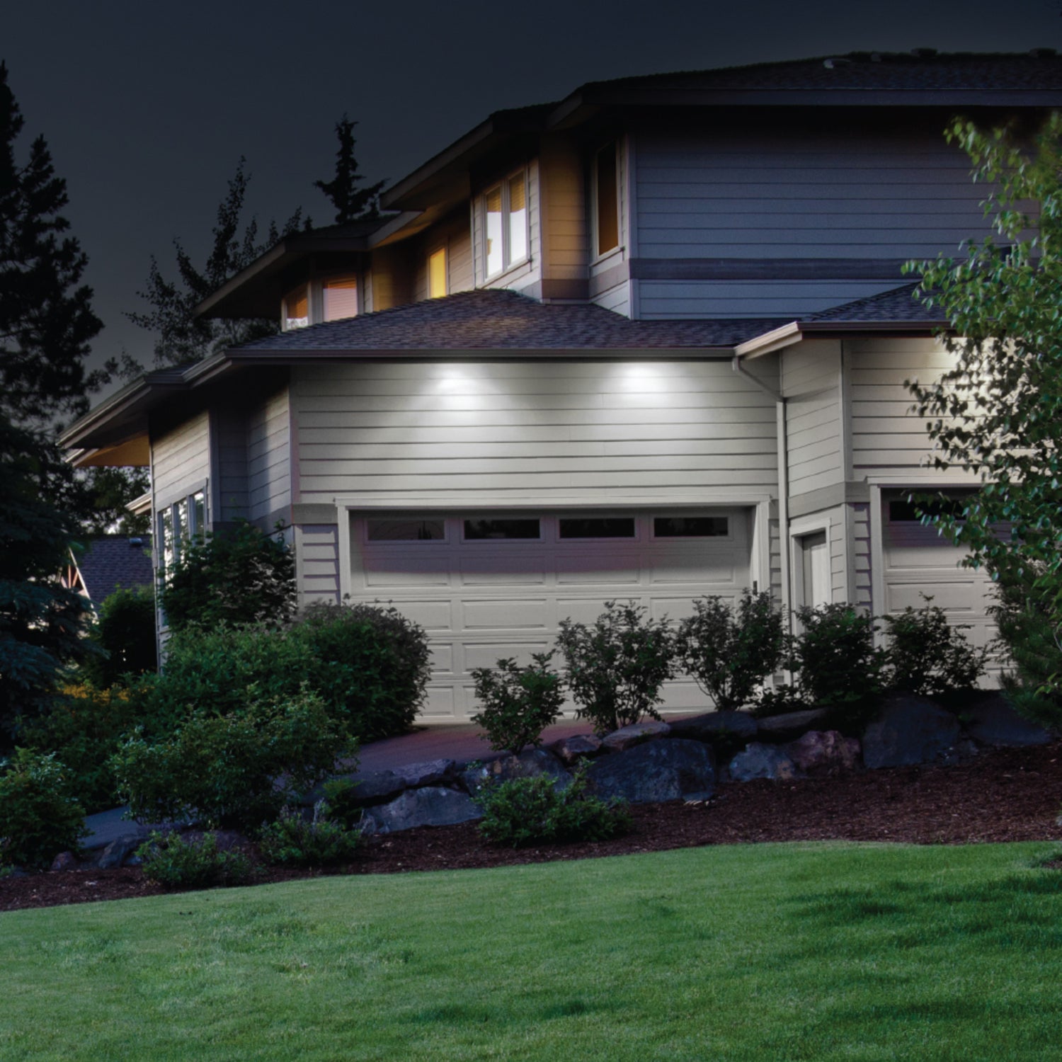 28W Bronze Outdoor Integrated LED Flood Light with Motion Sensor