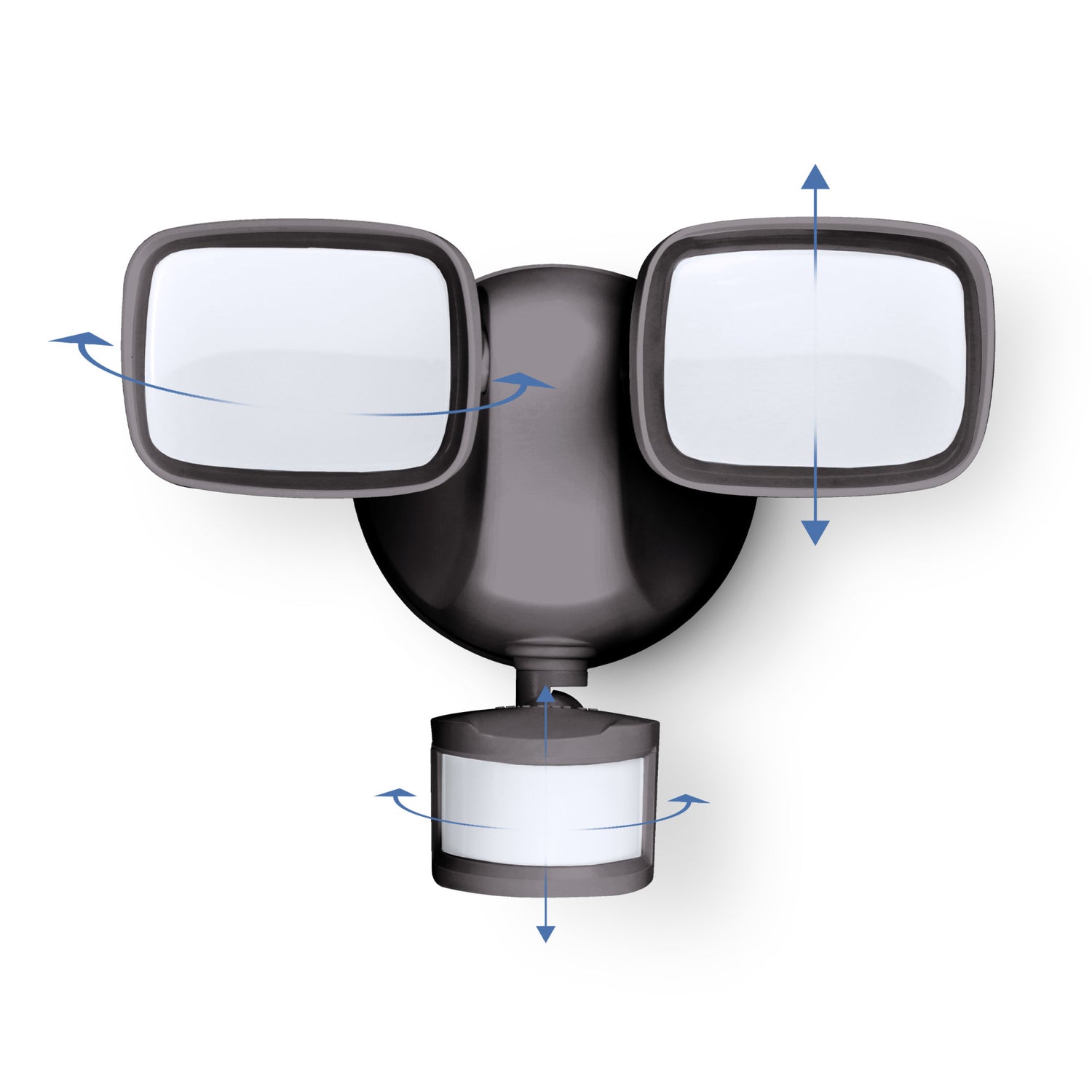 9 in. Tunable White Alexa Google Smart Bronze Flood Light