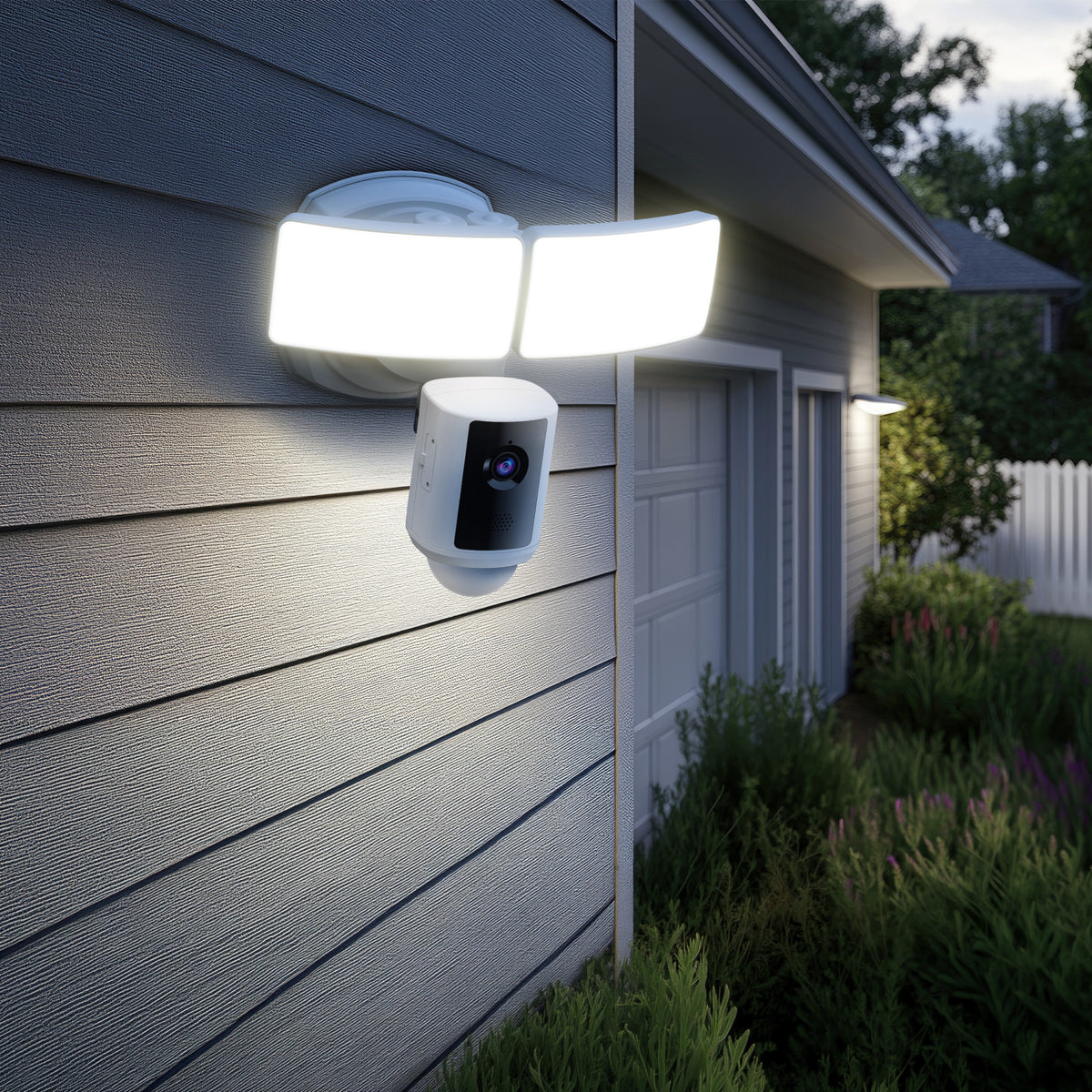 LED Smart Security Flood Lights With Camera