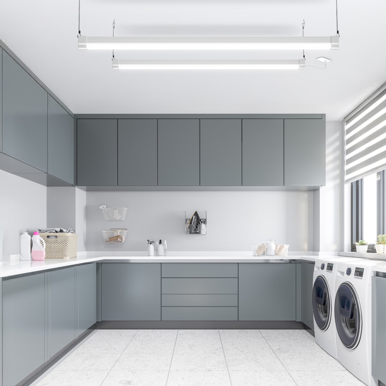 3 ft. Cool White 4000K LED Shop Light