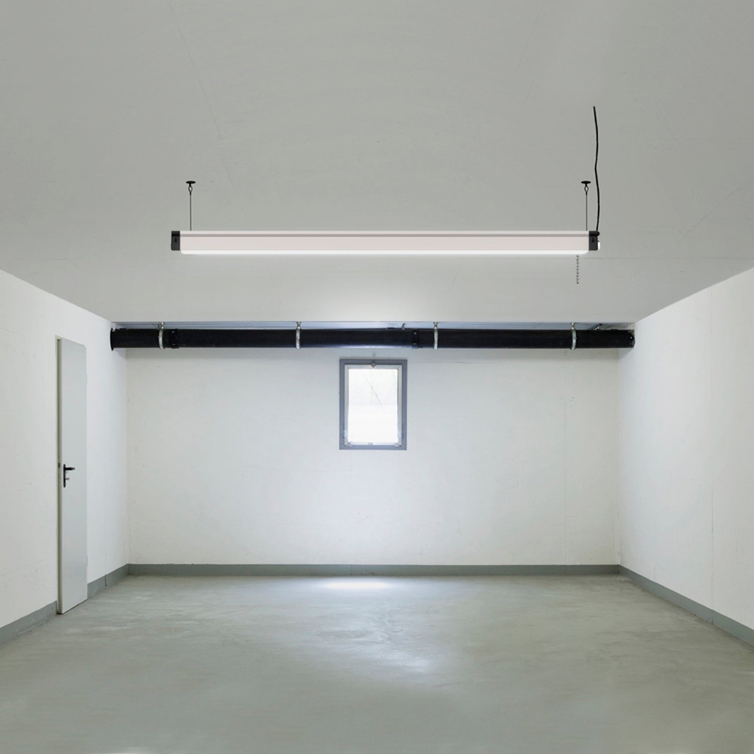 4 ft. 80W Cool White (4000K) Integrated LED Utility Light with Pull Chain