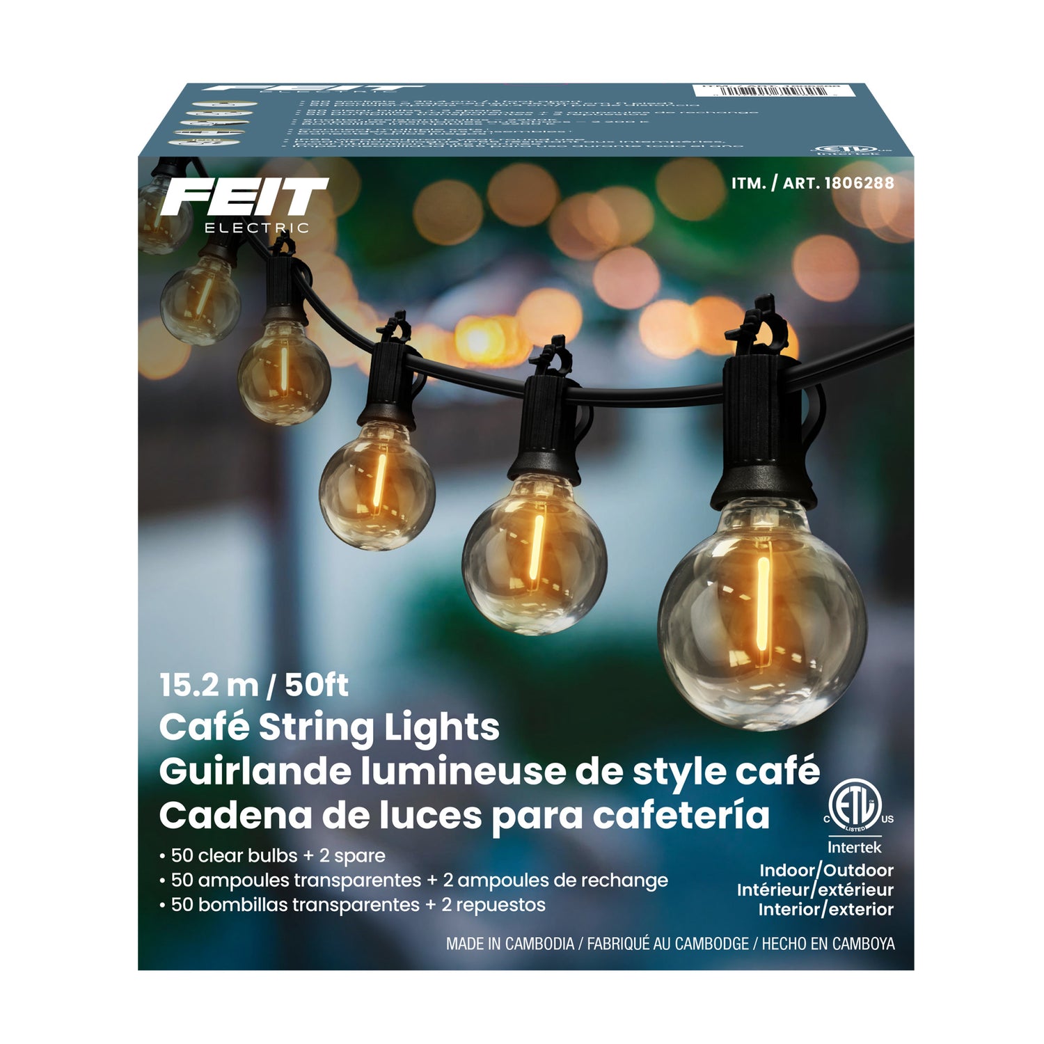 50 ft. Cafe String Lights