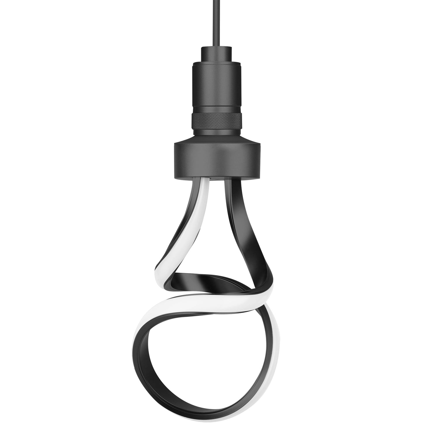 5.5W (40W Replacement) Bright White (3000K) Black LED Helix Bulb