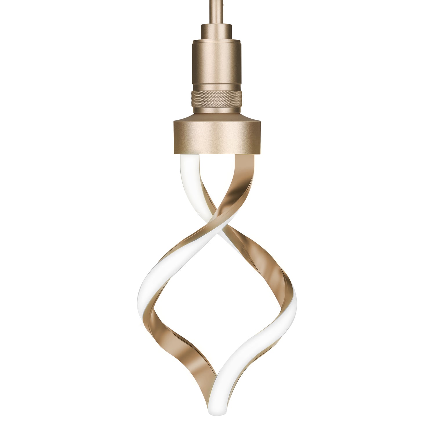 5.5W (40W Replacement) Bright White (3000K) Gold LED Helix Bulb