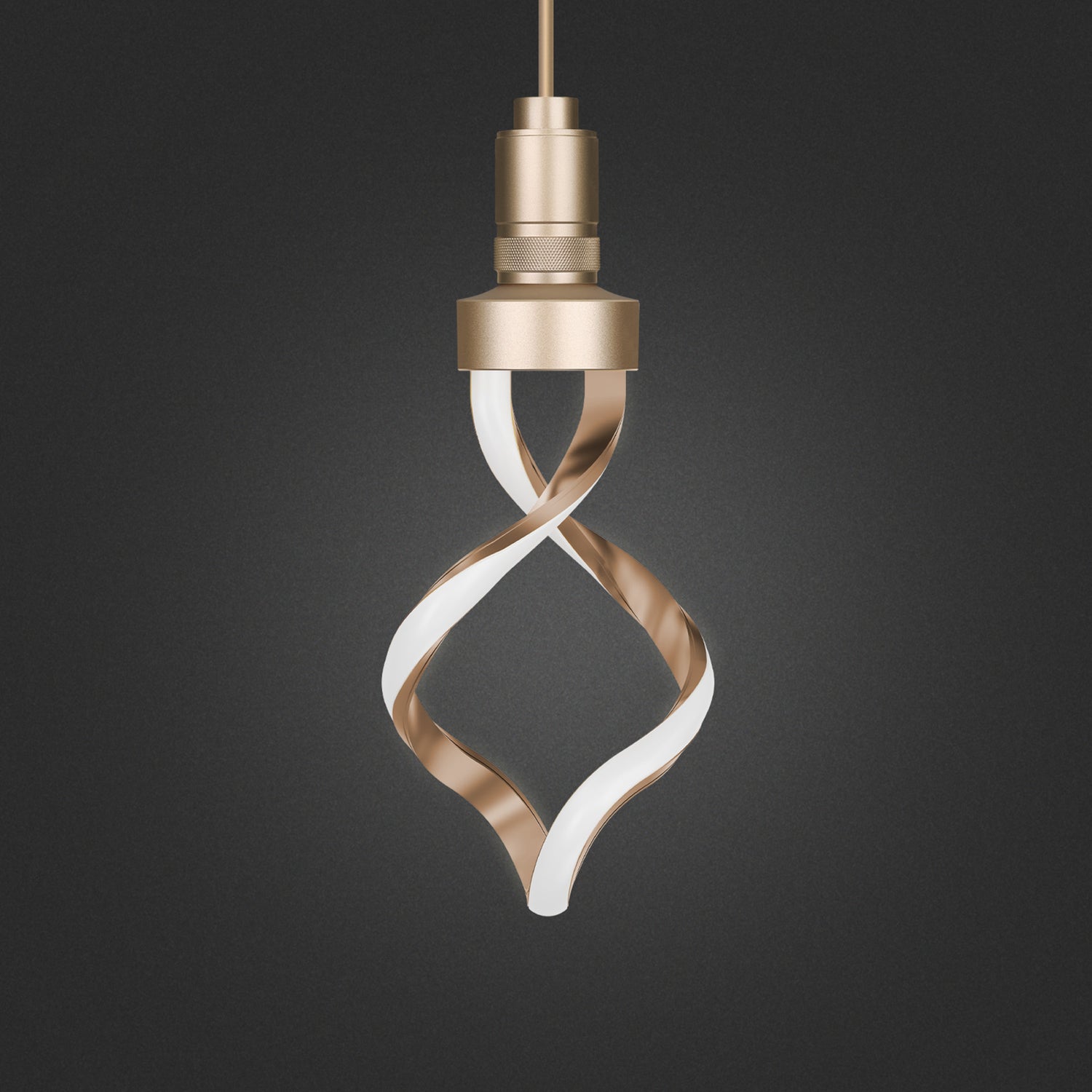 5.5W (40W Replacement) Bright White (3000K) Gold LED Helix Bulb