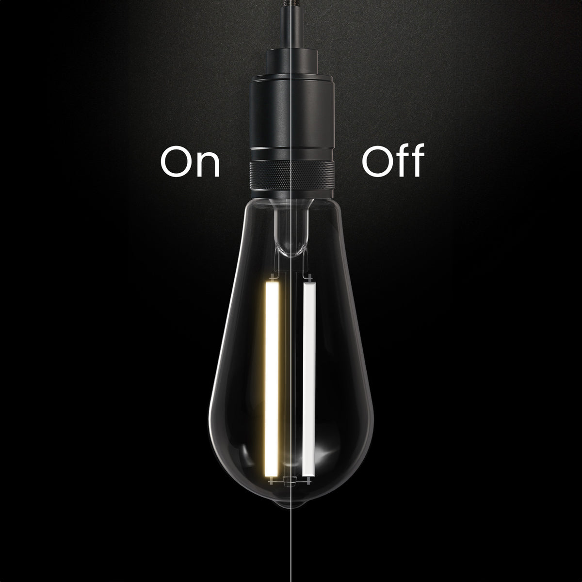 15W (100W Replacement) ST19 E26 Dimmable Designer White Filament Edison Light Bulb, Soft White (2-Pack)