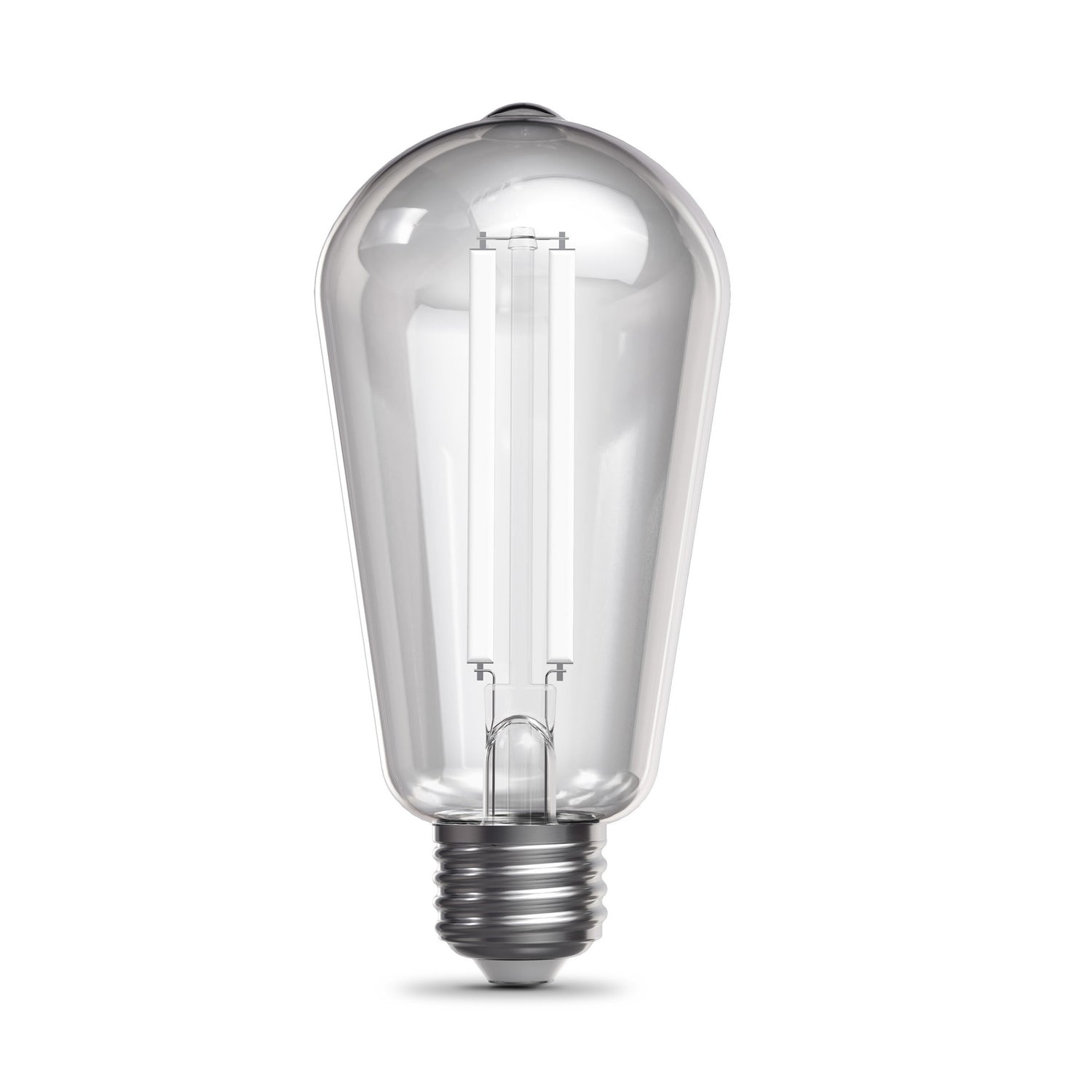 15W (100W Replacement) ST19 E26 Dimmable Designer Single White Filament Edison LED Bulb, Daylight (2-Pack)