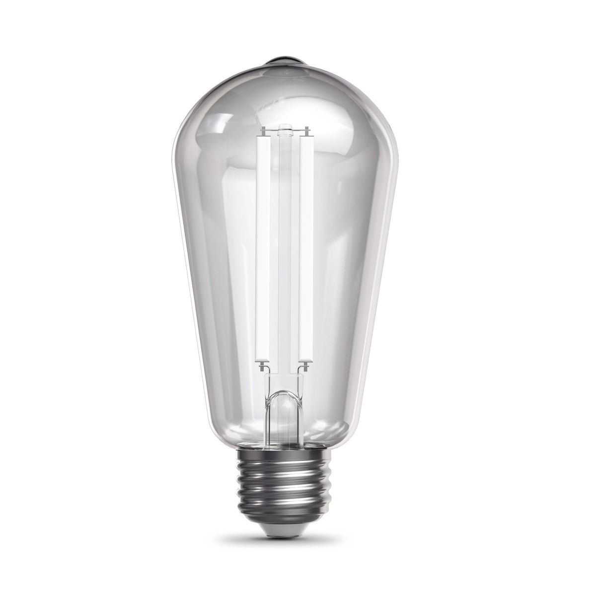 15W (100W Replacement) ST19 E26 Dimmable Designer White Filament Edison LED Bulb, Daylight (2-Pack)