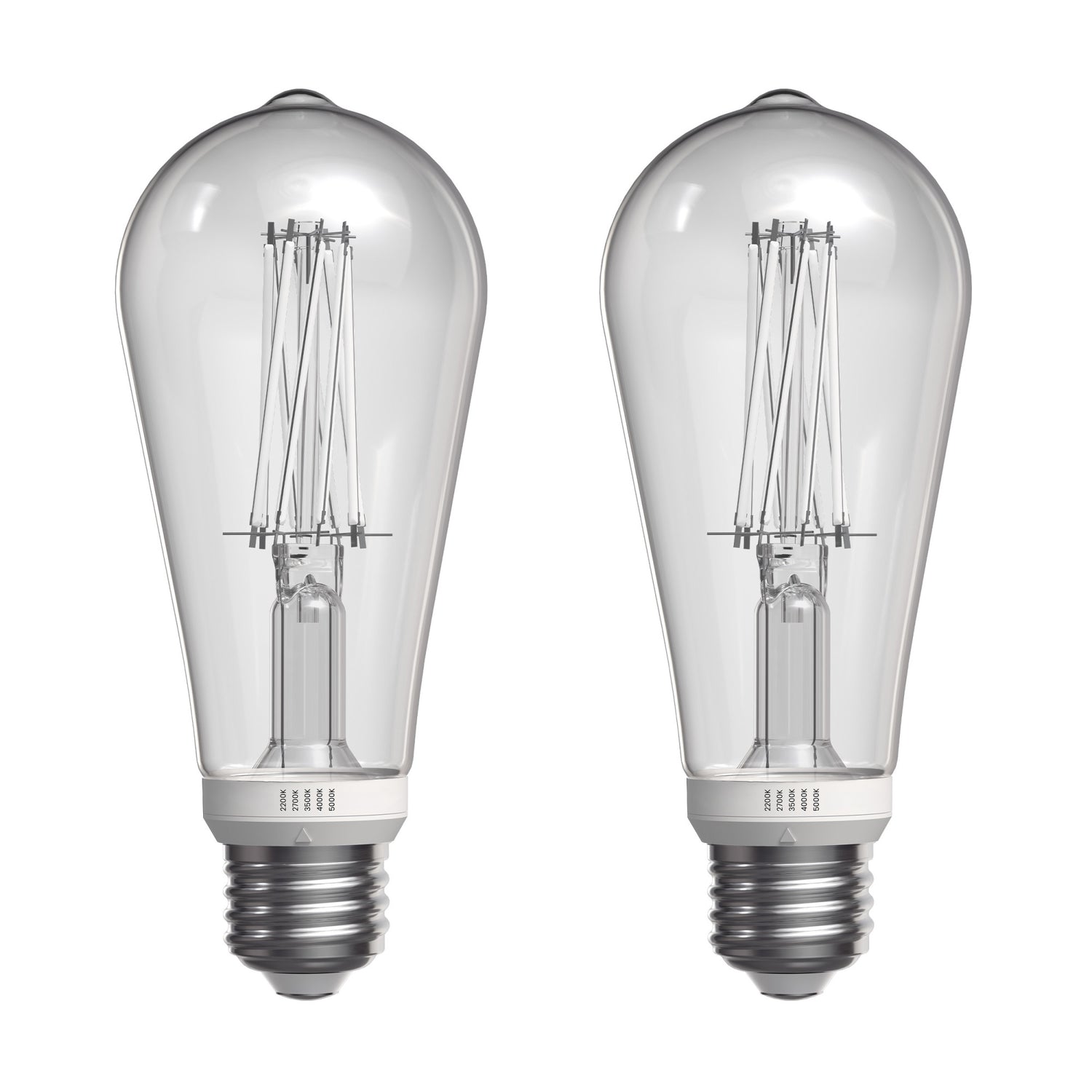 12W (100W Replacement) Twist & Select ST19 E26 Dimmable White Filament Clear Edison LED Bulb