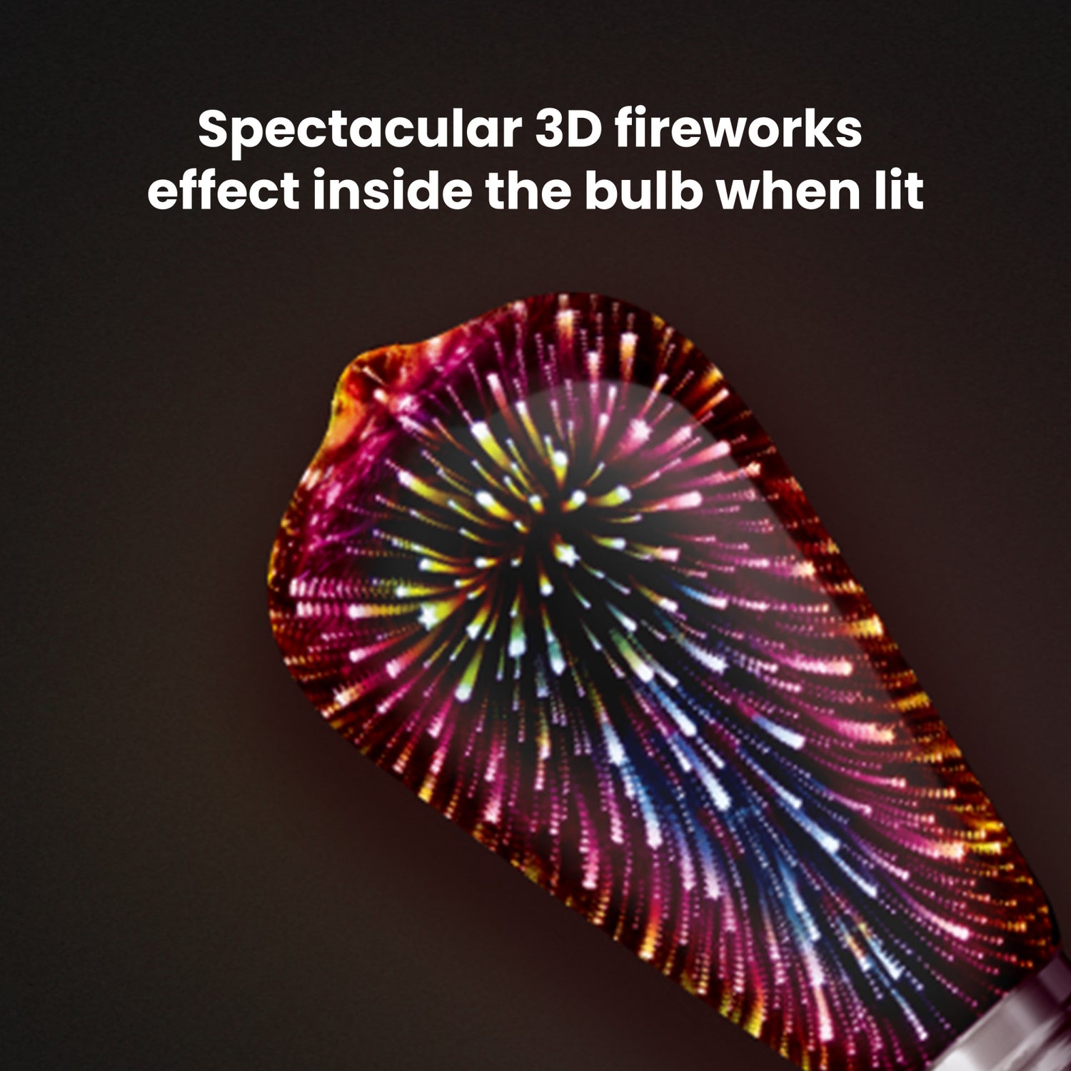 Infinity 3D Fireworks Effect LED ST19 Lightbulb