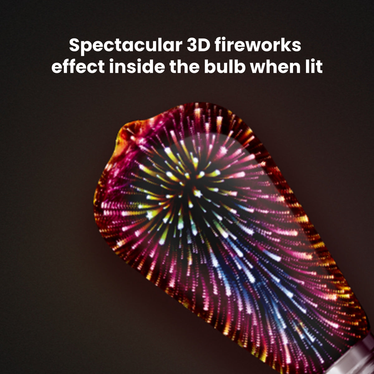 Infinity 3D Fireworks Effect LED ST19 Lightbulb