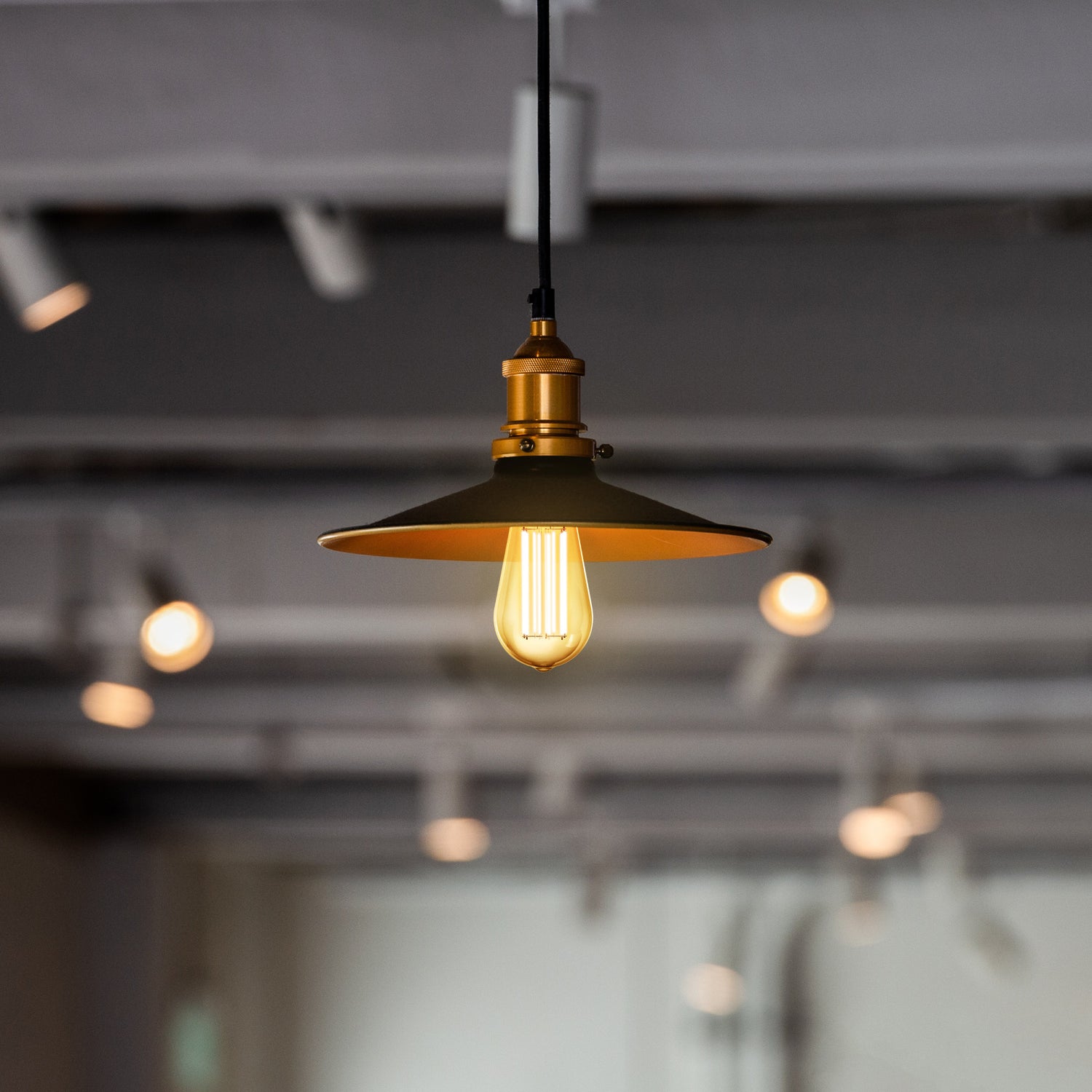 15W (100W Replacement) ST19 E26 Dimmable Straight Filament Amber Glass Vintage Edison LED Light Bulb, Warm Light