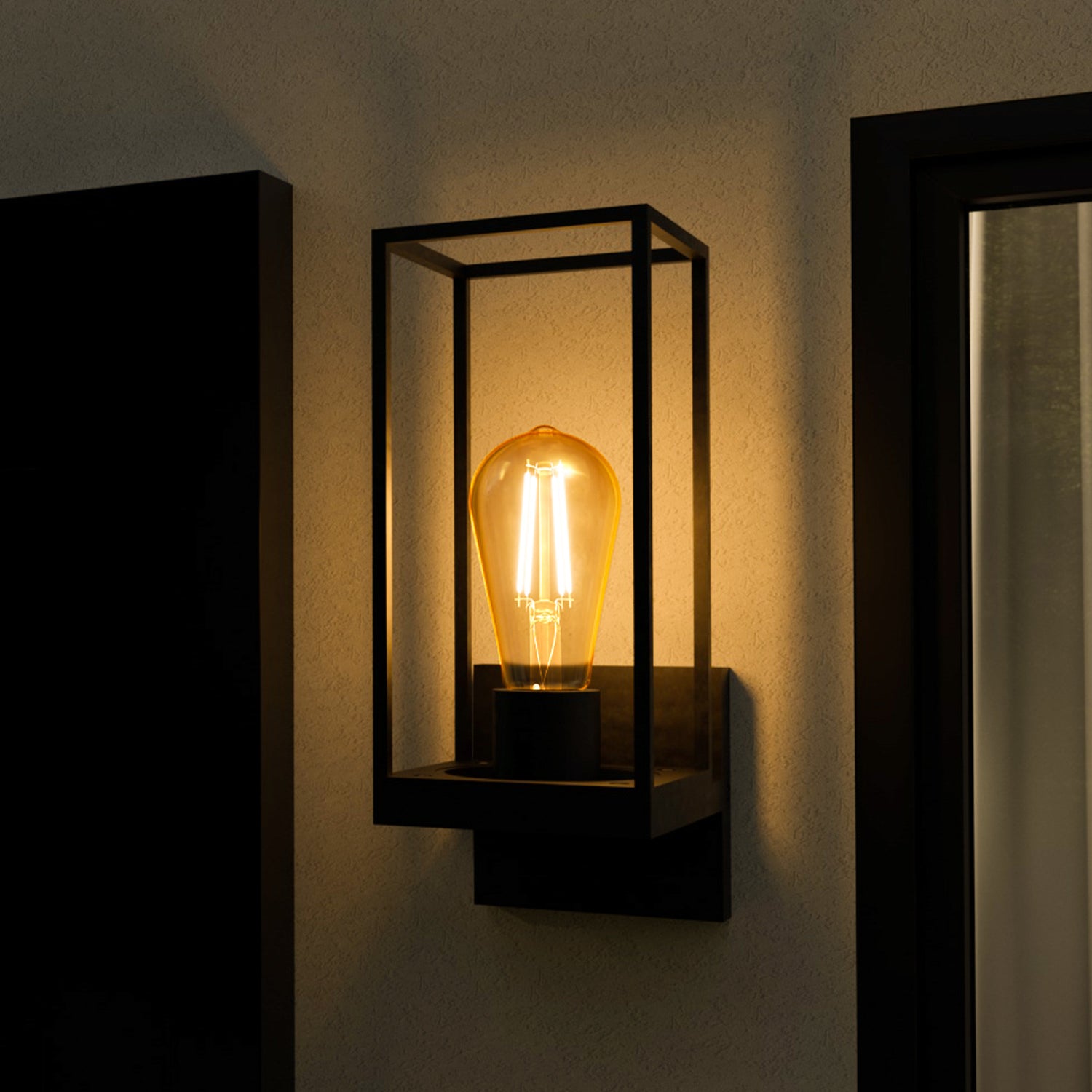 2.7W (25W Replacement) ST19 E26 Amber Glass Vintage Edison LED Light Bulb, Warm Light (4-Pack)