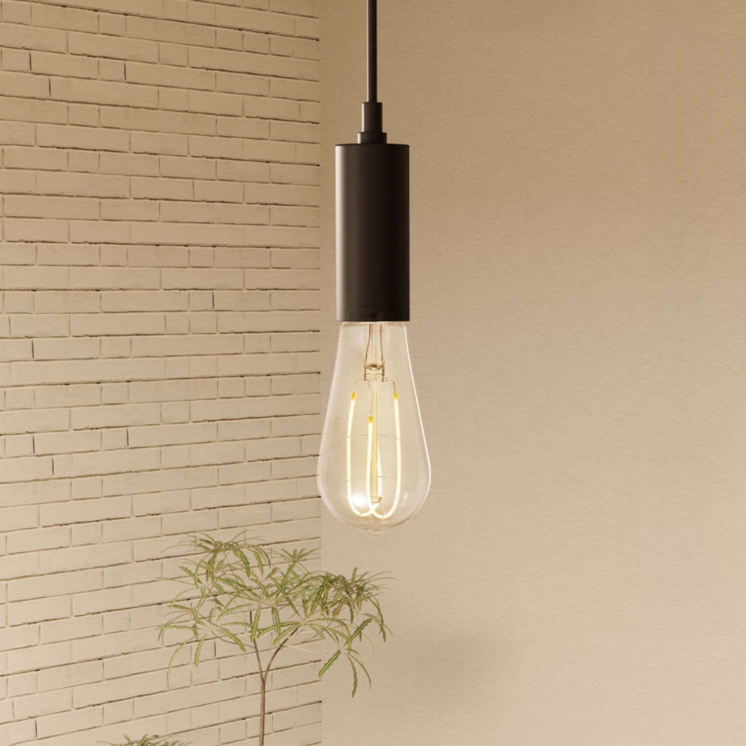 4.5W (40W Replacement) ST19 E26 Dimmable M Shape Filament Clear Glass Vintage Edison LED Light Bulb, Soft White