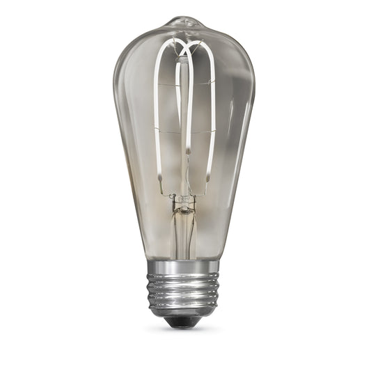 4.5W (60W Replacement) ST19 E26 M Shape Filament Clear Glass Vintage Edison LED Light Bulb, Daylight