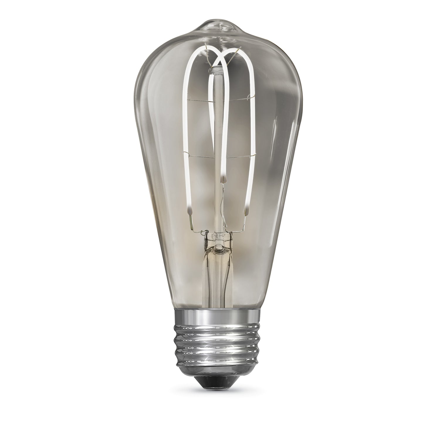 4.5W (60W Replacement) ST19 E26 M Shape Filament Clear Glass Vintage Edison LED Light Bulb, Daylight