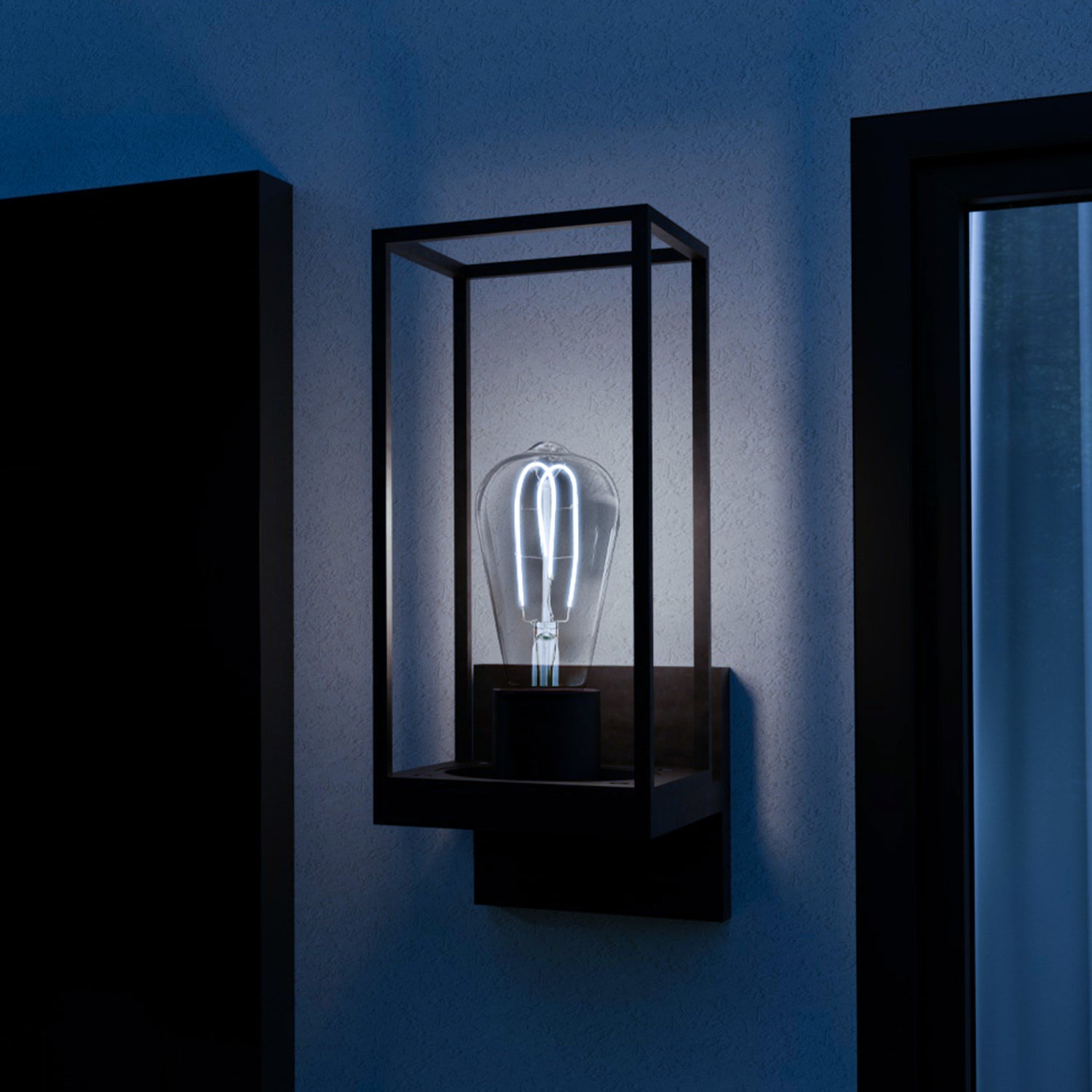 4.5W (60W Replacement) ST19 E26 M Shape Filament Clear Glass Vintage Edison LED Light Bulb, Daylight