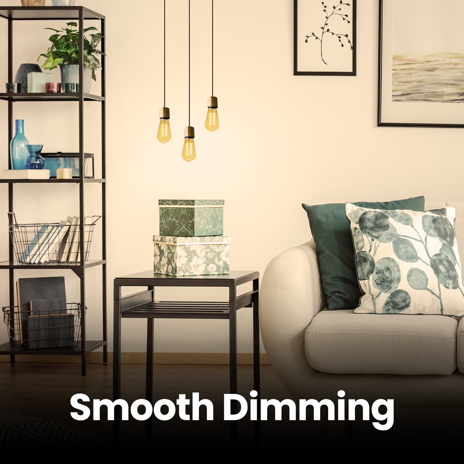 3.8W (40W Equivalent) ST19 E26 Dimmable Exposed Thin Filament Amber Glass Vintage Edison LED Light Bulb, Warm Light (2-Pack)