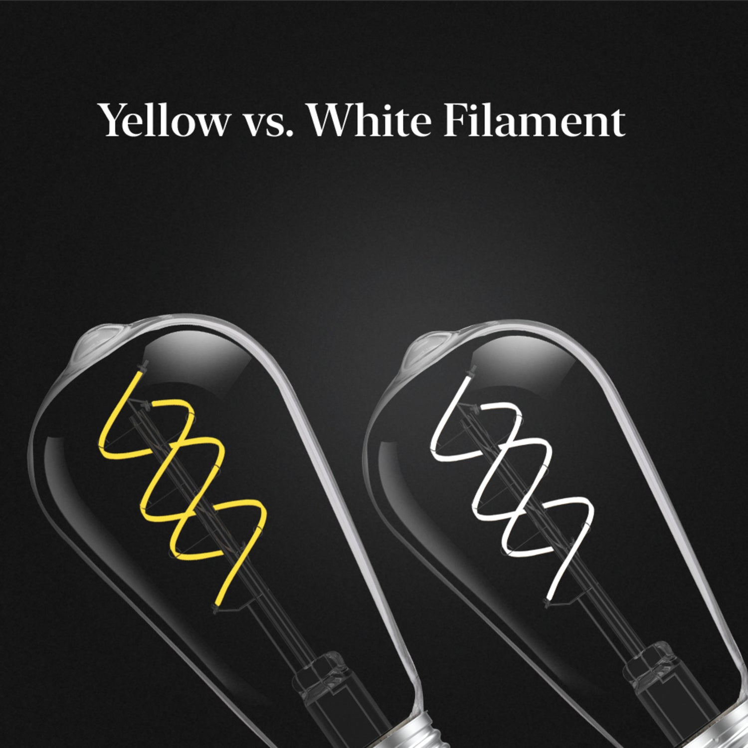 5.5W (40W Equivalent) Soft White (2700K) ST19 Shape (E26 Base) Dimmable LED Spiral Designer White Filament Bulb