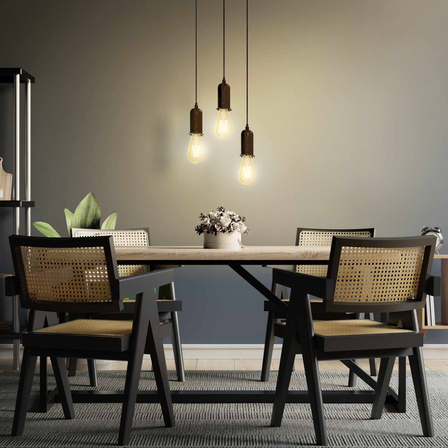 5W (60W Replacement) Amber (2100K) Vintage ST19 Smart Wi-Fi LED Light Bulb