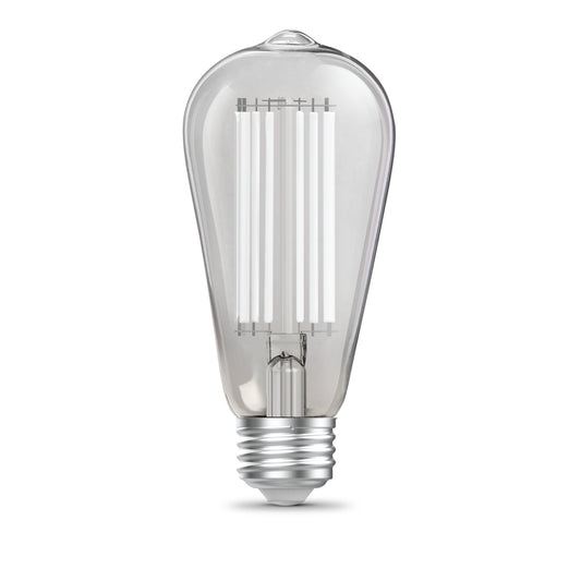8.8W (60W Replacement) Daylight (5000K) ST19 Shape (E26 Base) LED Exposed White Filament Bulb (4-Pack)