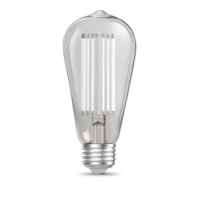 8.8W (60W Replacement) Daylight (5000K) ST19 Shape (E26 Base) LED Exposed White Filament Bulb (4-Pack)