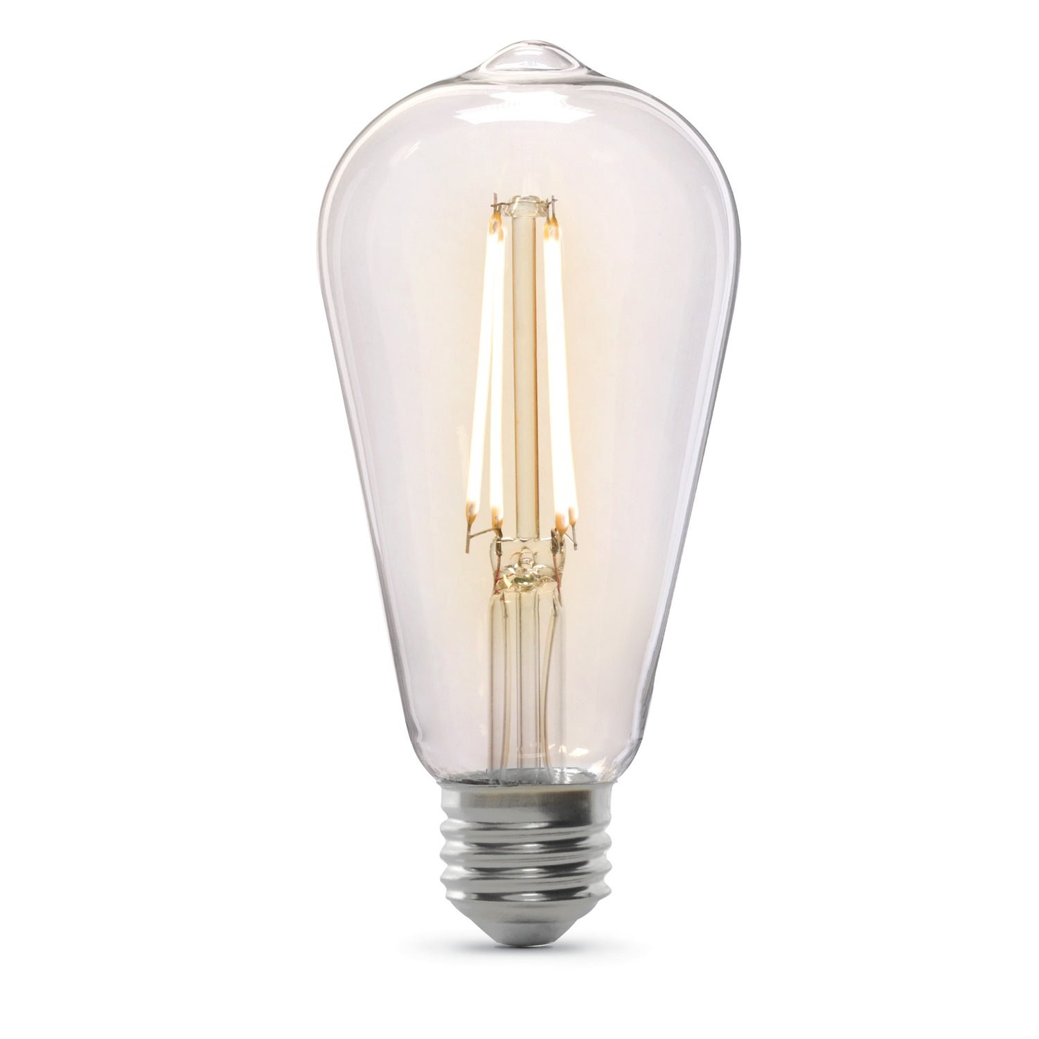 8.8W (60W Replacement) Soft White (2700K) E26 Base ST19 Dusk to Dawn Filament LED Light Bulb