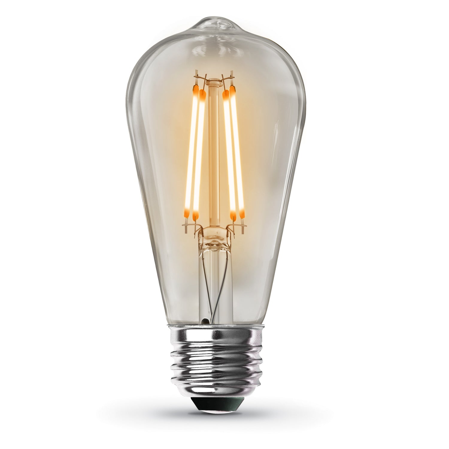 60W Replacement ST19 2100K Clear Glass Dusk to Dawn Filament LED