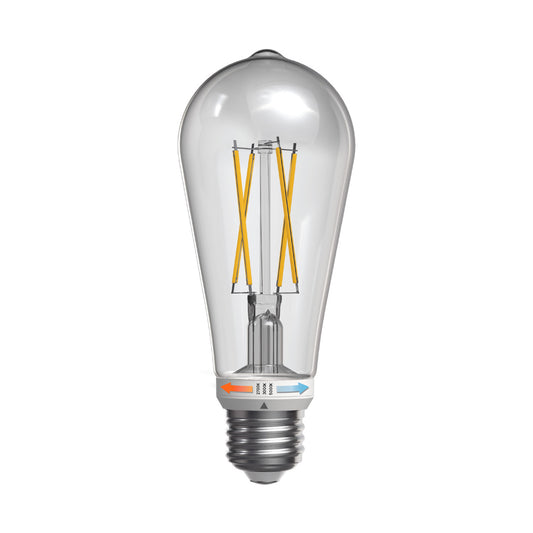 5.5W (40W Replacement) Twist & Select ST19 E26 Dimmable Edison LED Bulb (4-Pack)