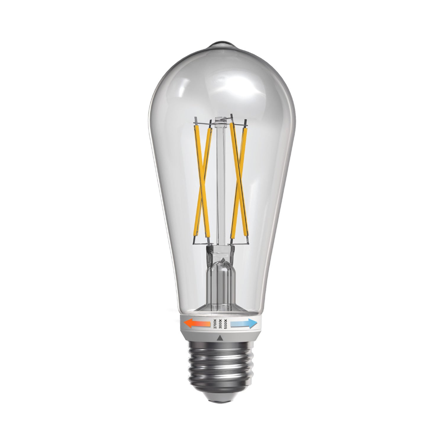 5.5W (40W Replacement) Twist & Select ST19 E26 Dimmable Edison LED Bulb (4-Pack)