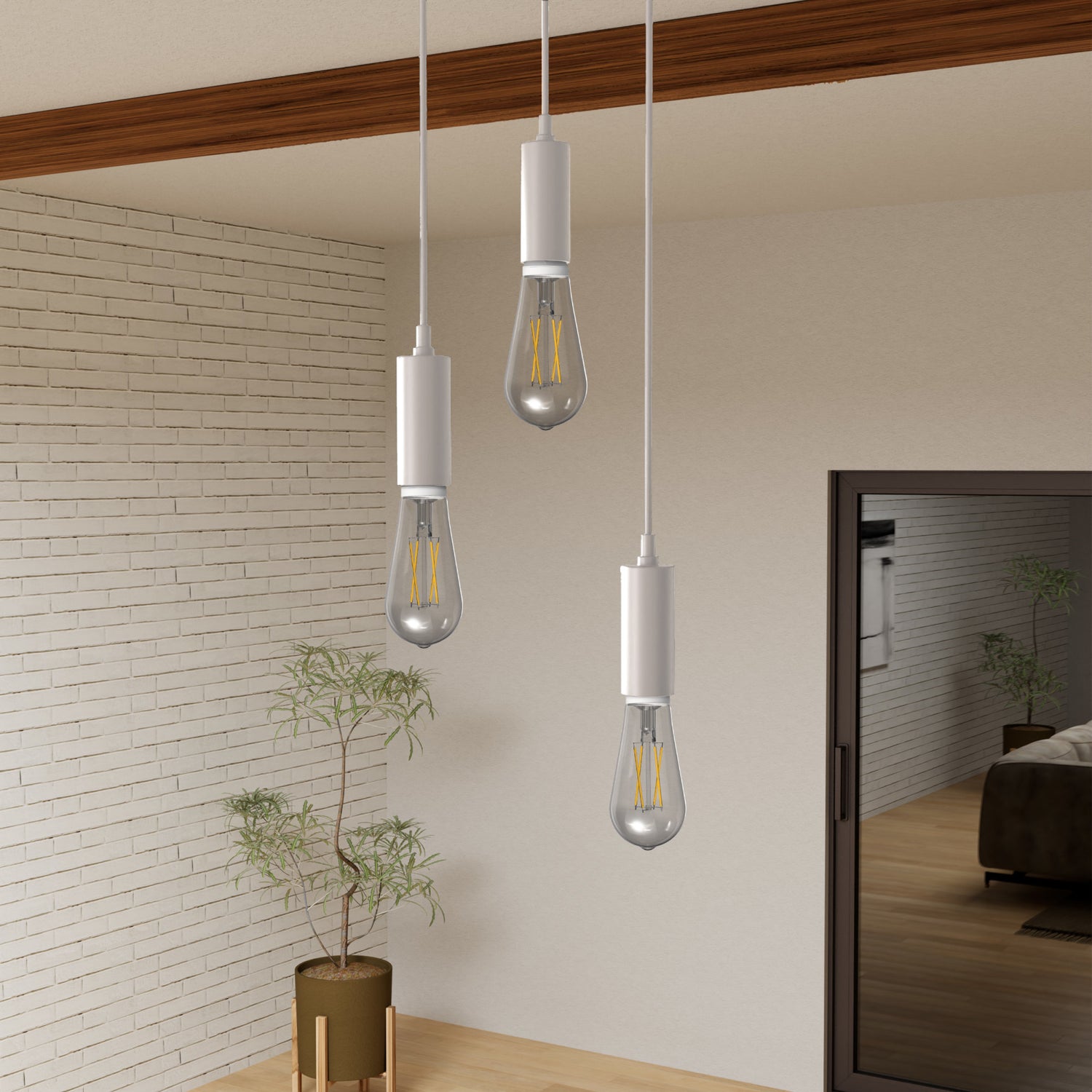 5.5W (40W Replacement) Twist & Select ST19 E26 Dimmable Edison LED Bulb (4-Pack)