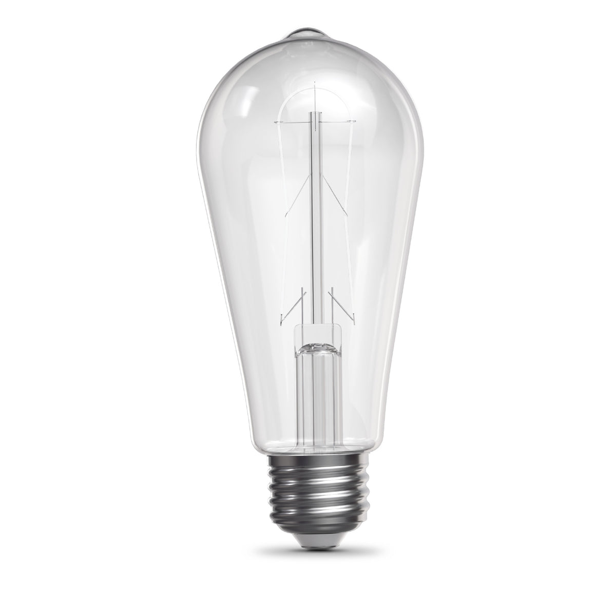 5.5W (60W Replacement) ST19 E26 Dimmable Designer U White Filament Edison LED Bulb, Daylight (2-Pack)