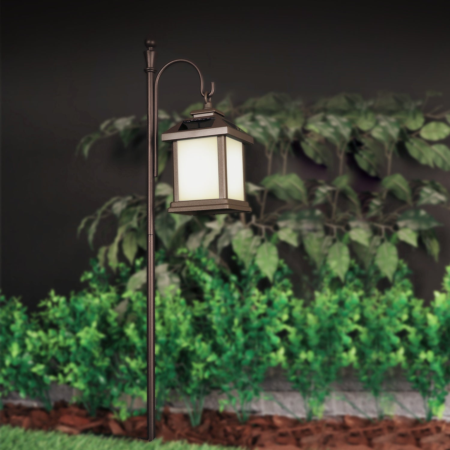 4 ft. OneSync Landscape Bronze Shepherd's Hook