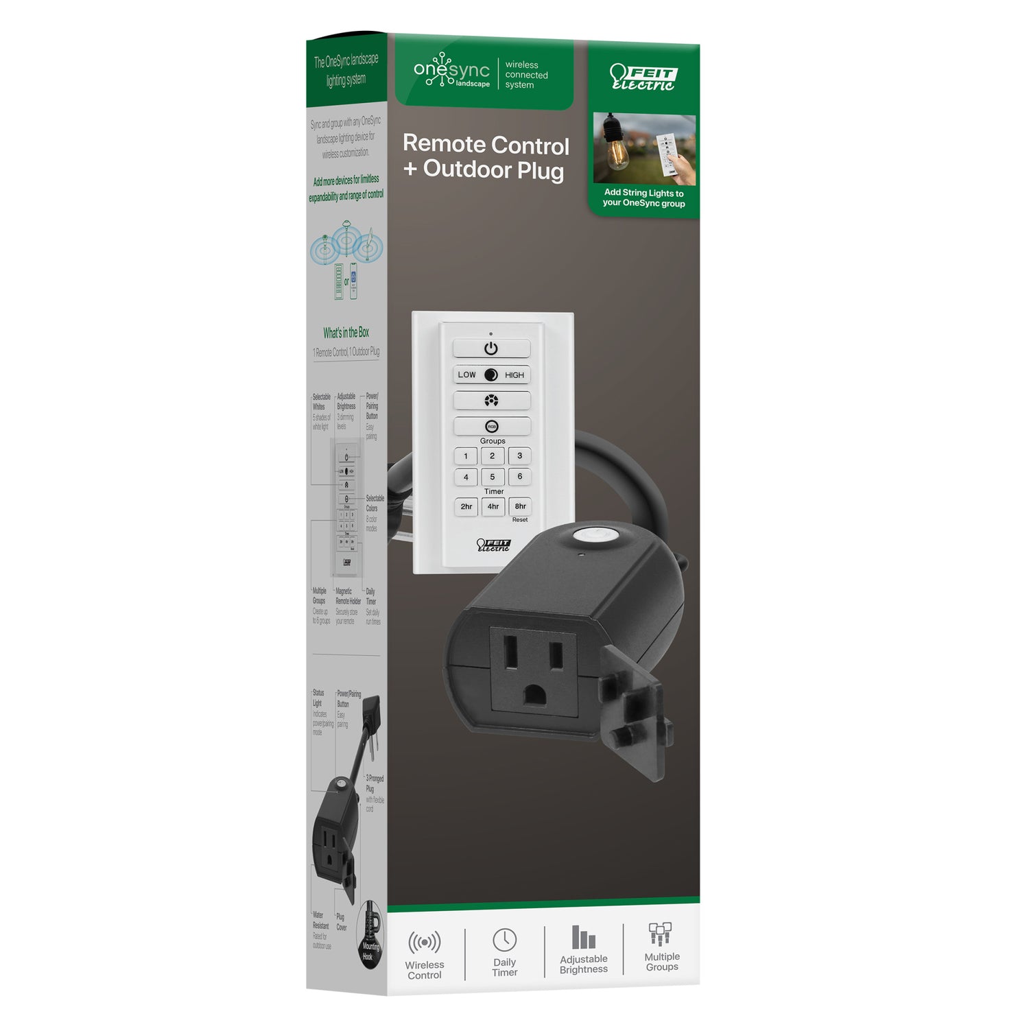 OneSync Landscape Handheld Remote Control + Outdoor Plug