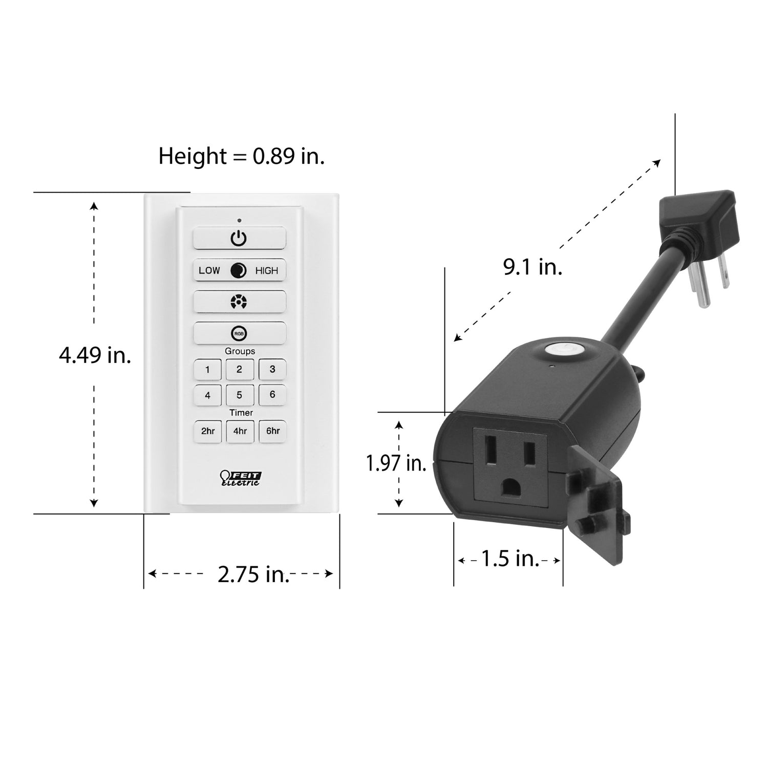 OneSync Landscape Handheld Remote Control + Outdoor Plug