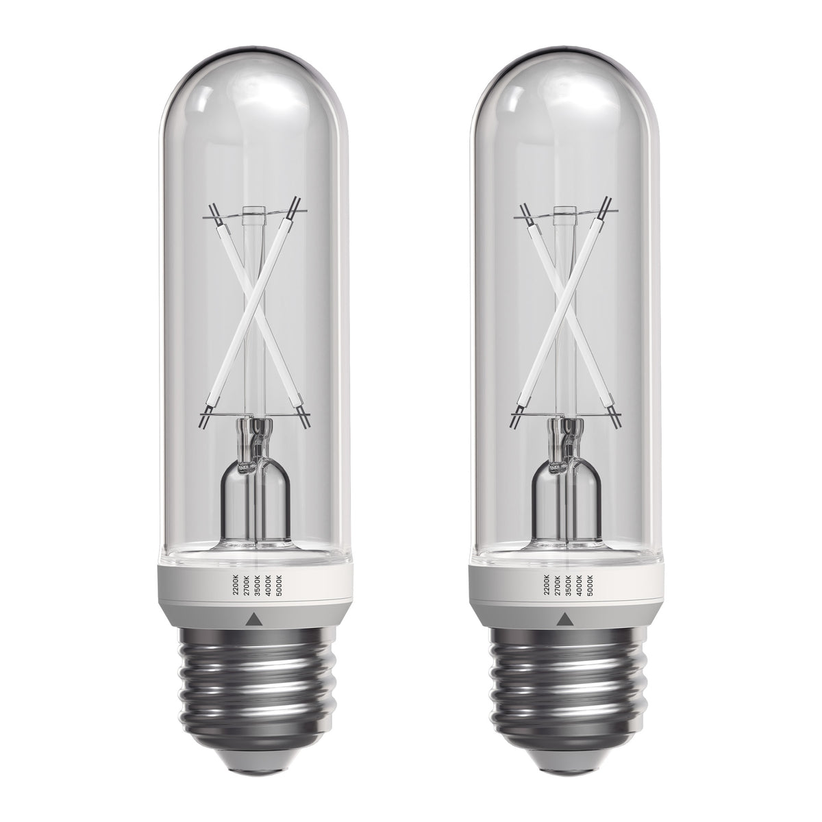 5.5W (60W Replacement) Twist & Select T10 E26 Dimmable White Filament LED Bulb (2-Pack)
