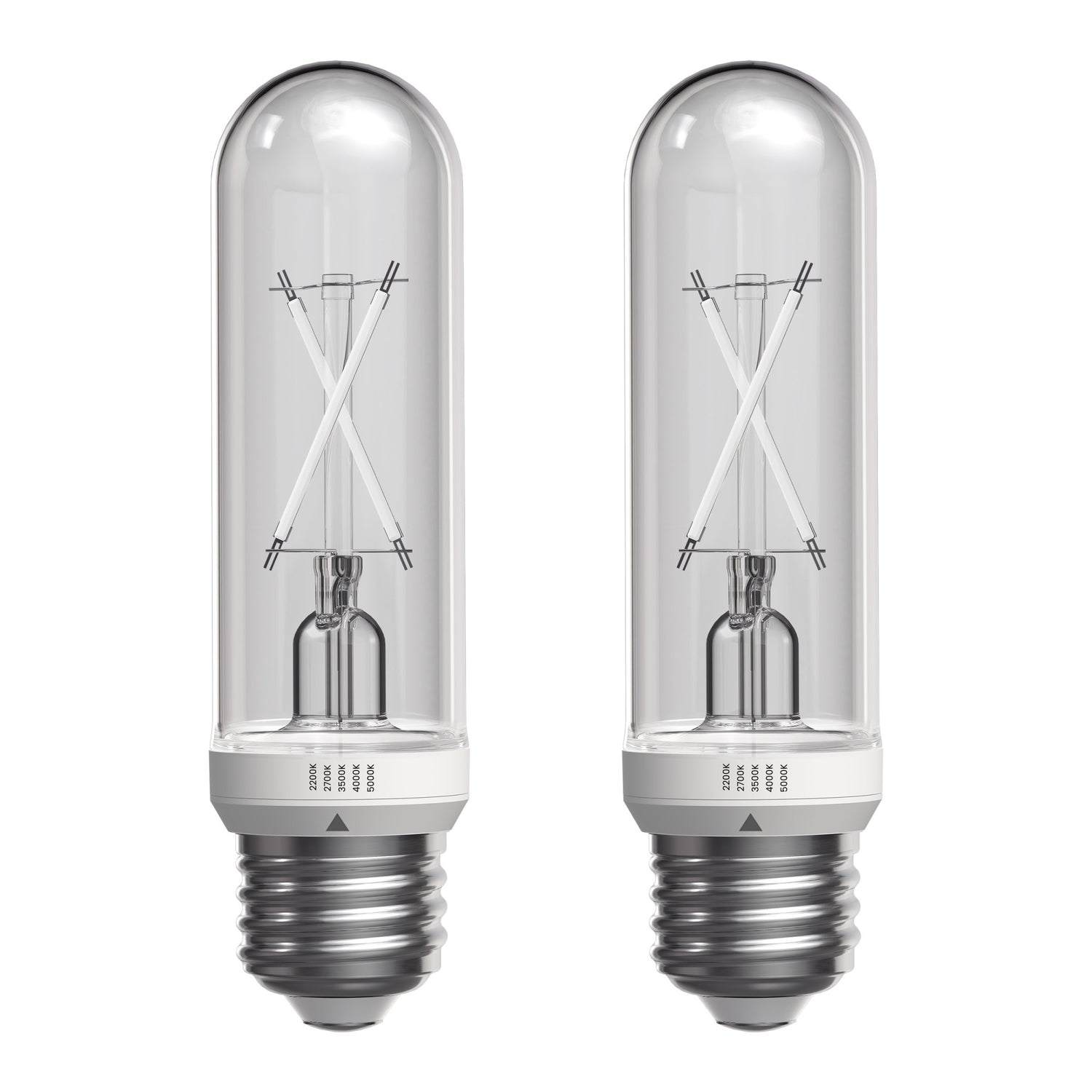 5.5W (60W Replacement) Twist & Select T10 E26 Dimmable White Filament LED Bulb (2-Pack)