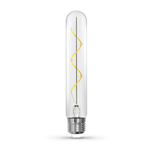 4.5W (40W Replacement) T10 E26 Dimmable Spiral Filament Clear Glass Vintage Edison LED Light Bulb, Soft White