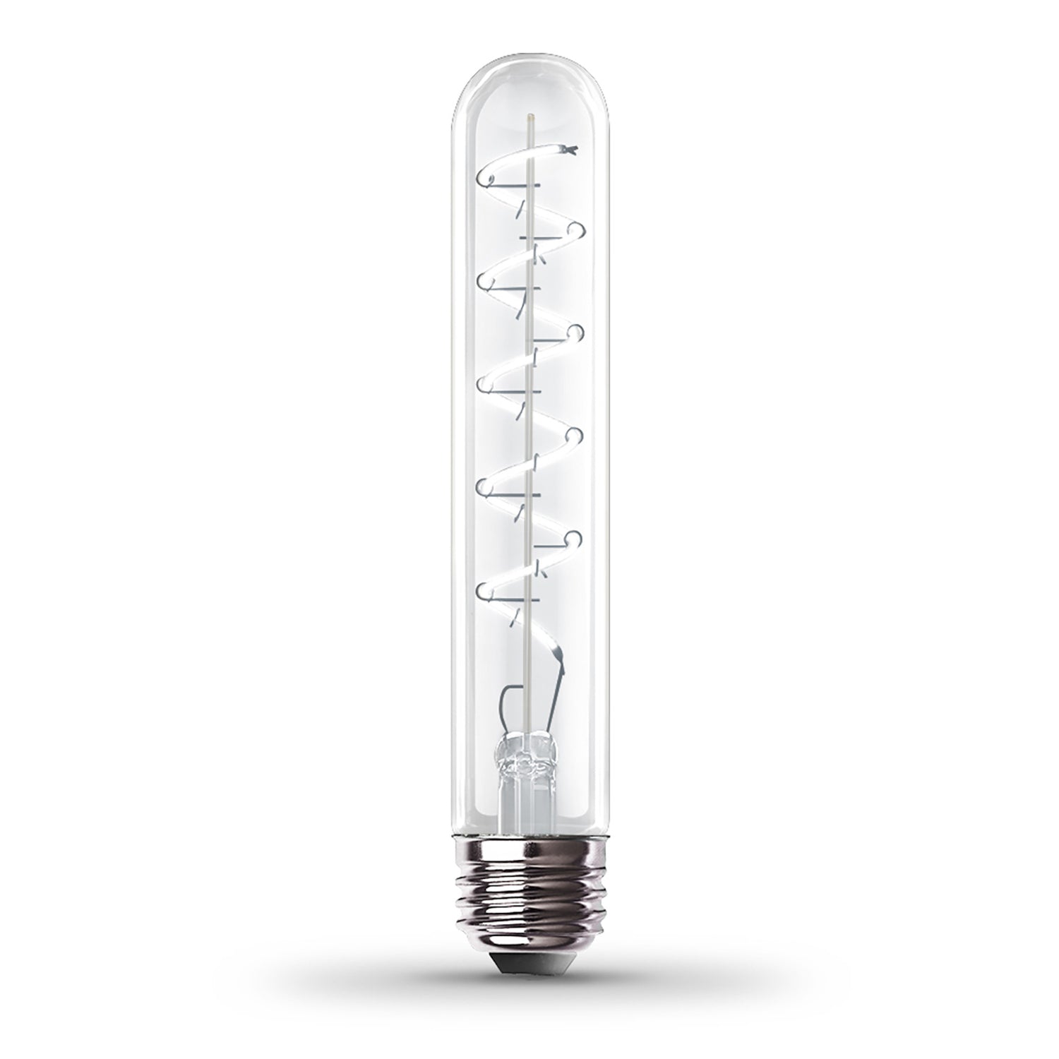 4.5W (40W Replacement) T10 E26 Dimmable Spiral Filament Clear Glass Vintage Edison LED Light Bulb, Daylight