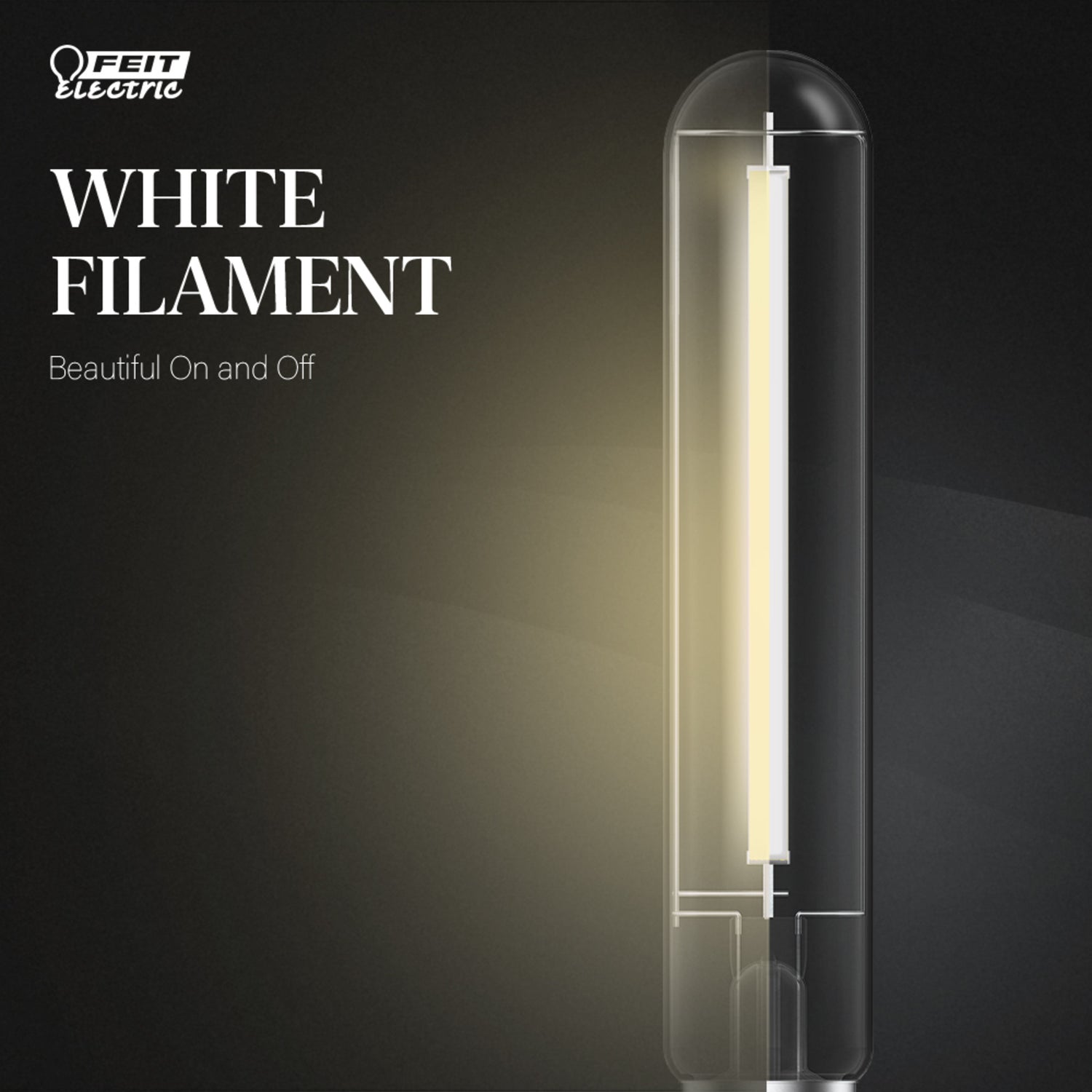 8.8W (60W Replacement) Soft White (2700K) E26 Base T10 Exposed White Filament LED (4-Pack)