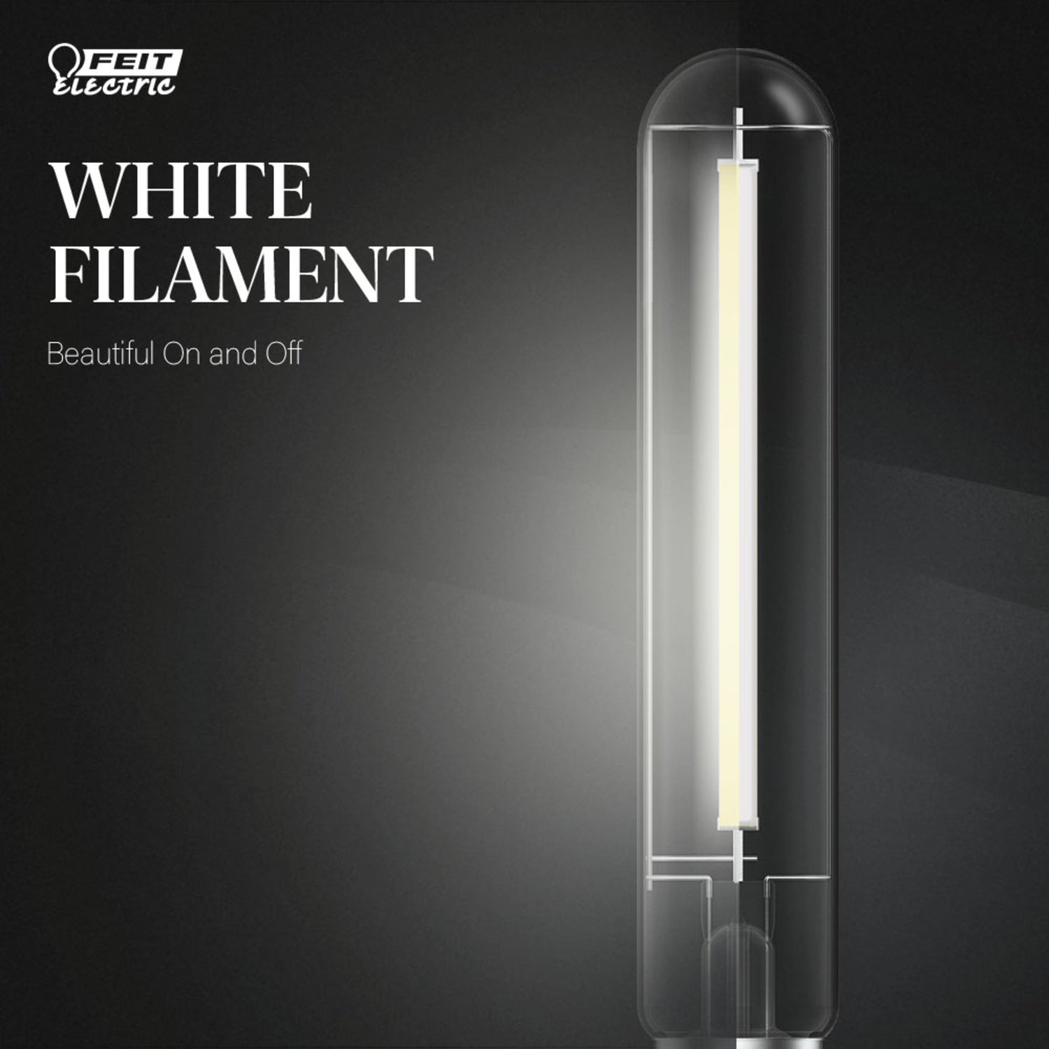 8.8W (60W Replacement) Daylight (5000K) E26 Base T10 Exposed White Filament LED (4-Pack)
