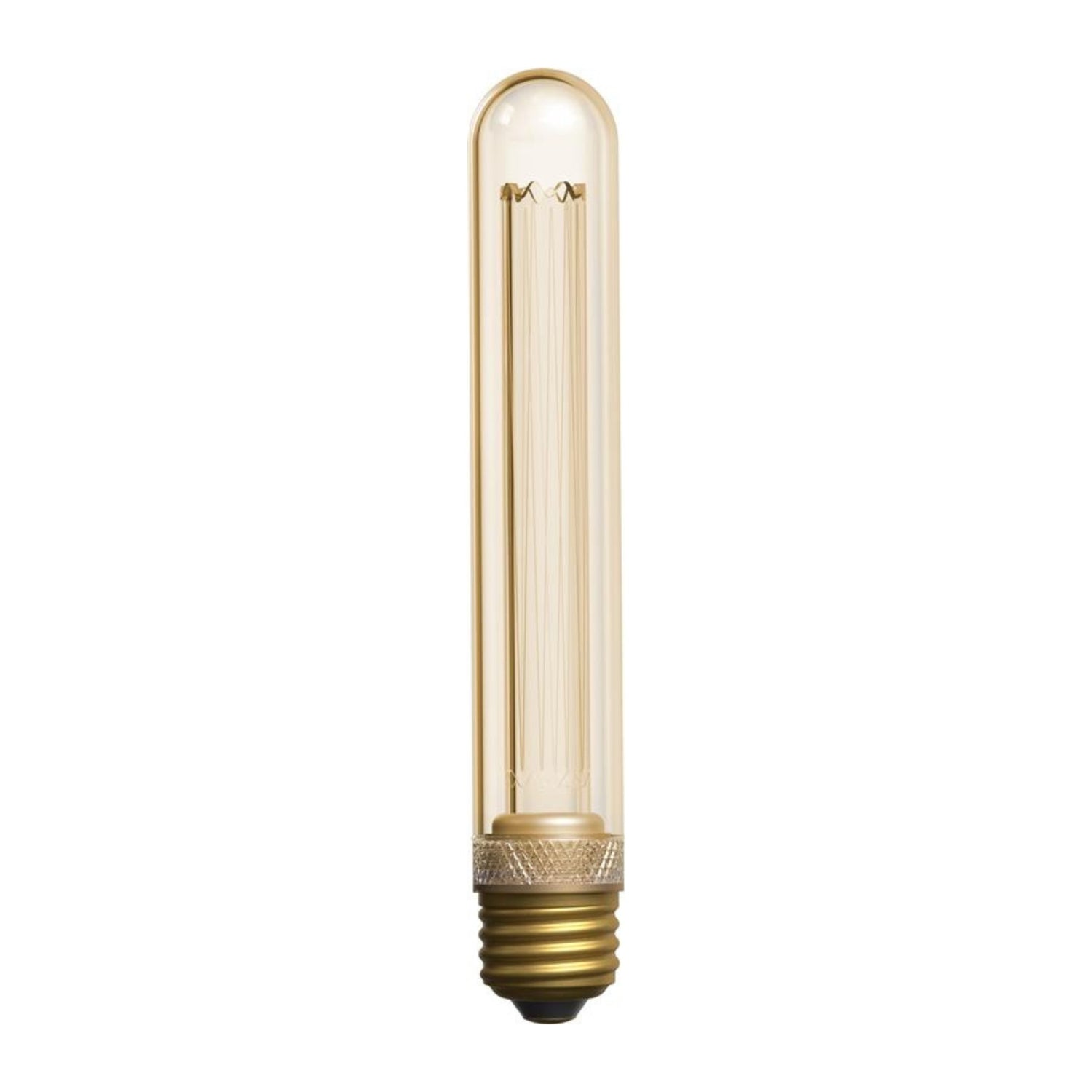 2.5W T10 E26 Dimmable Vintage Amber Glass LED Bulb, Warm Light